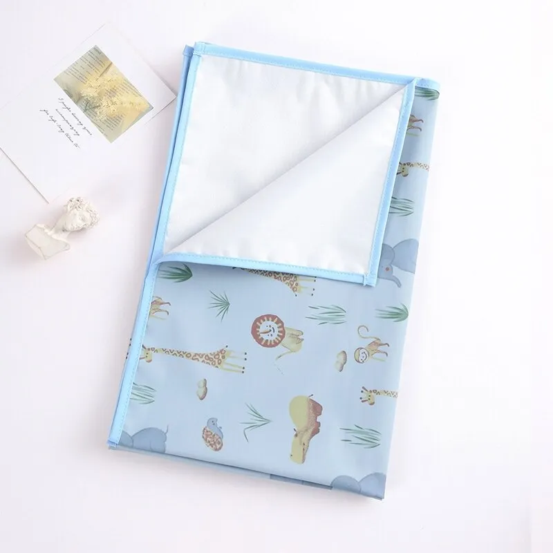 1pc Waterproof Baby Diaper Changing Pad Soft Washable Newborn Urine Pad Changing Pad Liners for Crib Cradles Reusable Diaper Pad