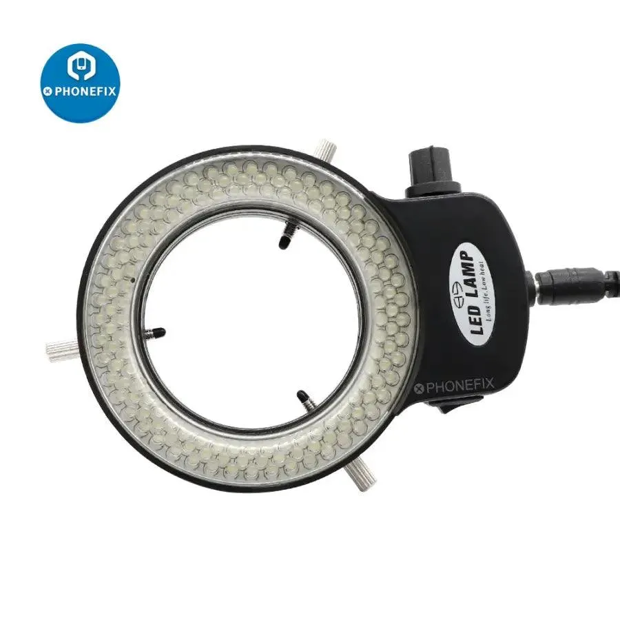 Adjustable 144/60 LEDs Microscope Ring Light with Adapter