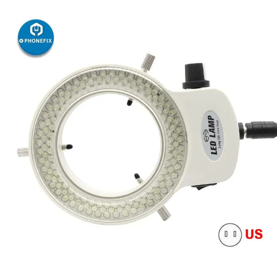 Adjustable 144/60 LEDs Microscope Ring Light with Adapter