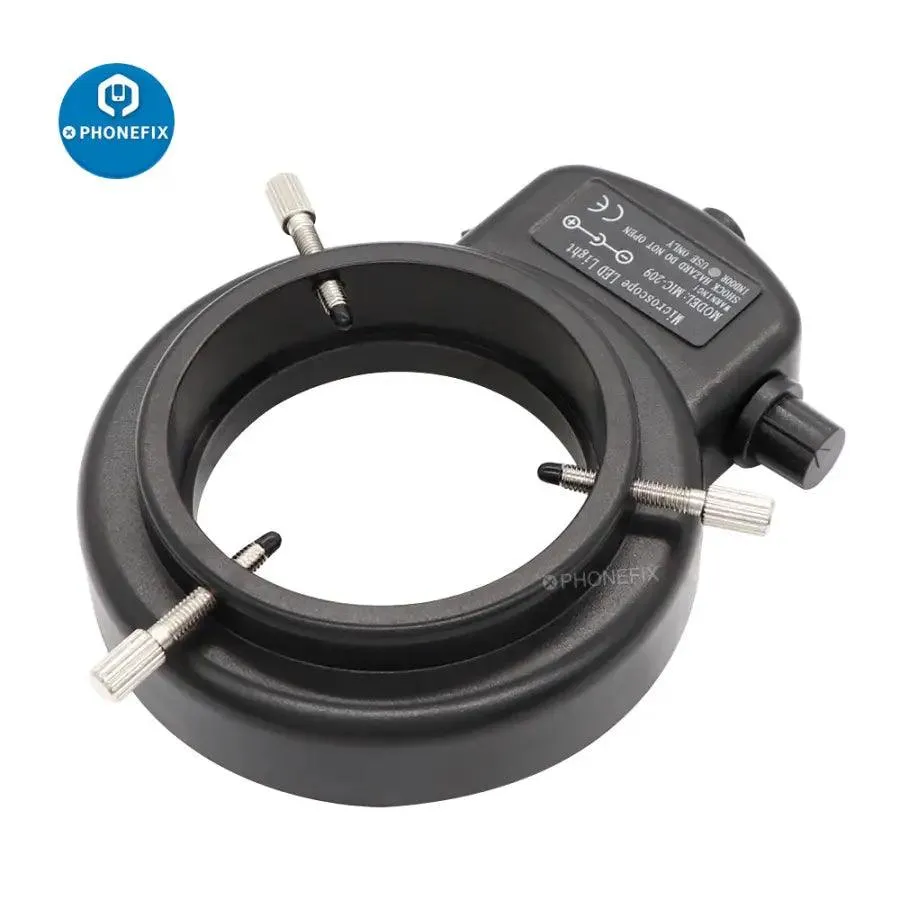 Adjustable 144/60 LEDs Microscope Ring Light with Adapter