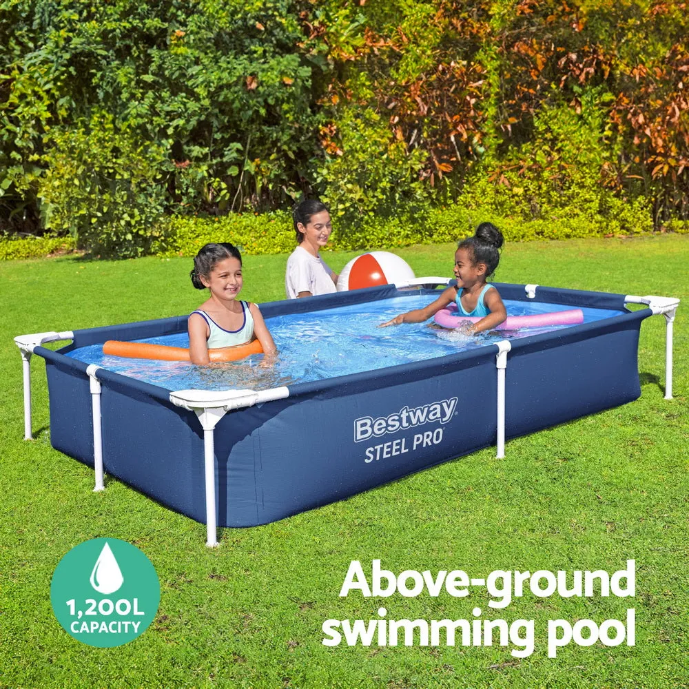 Bestway Swimming Pool Above Ground Frame Pools Outdoor Steel Pro 2.2 X 1.5M