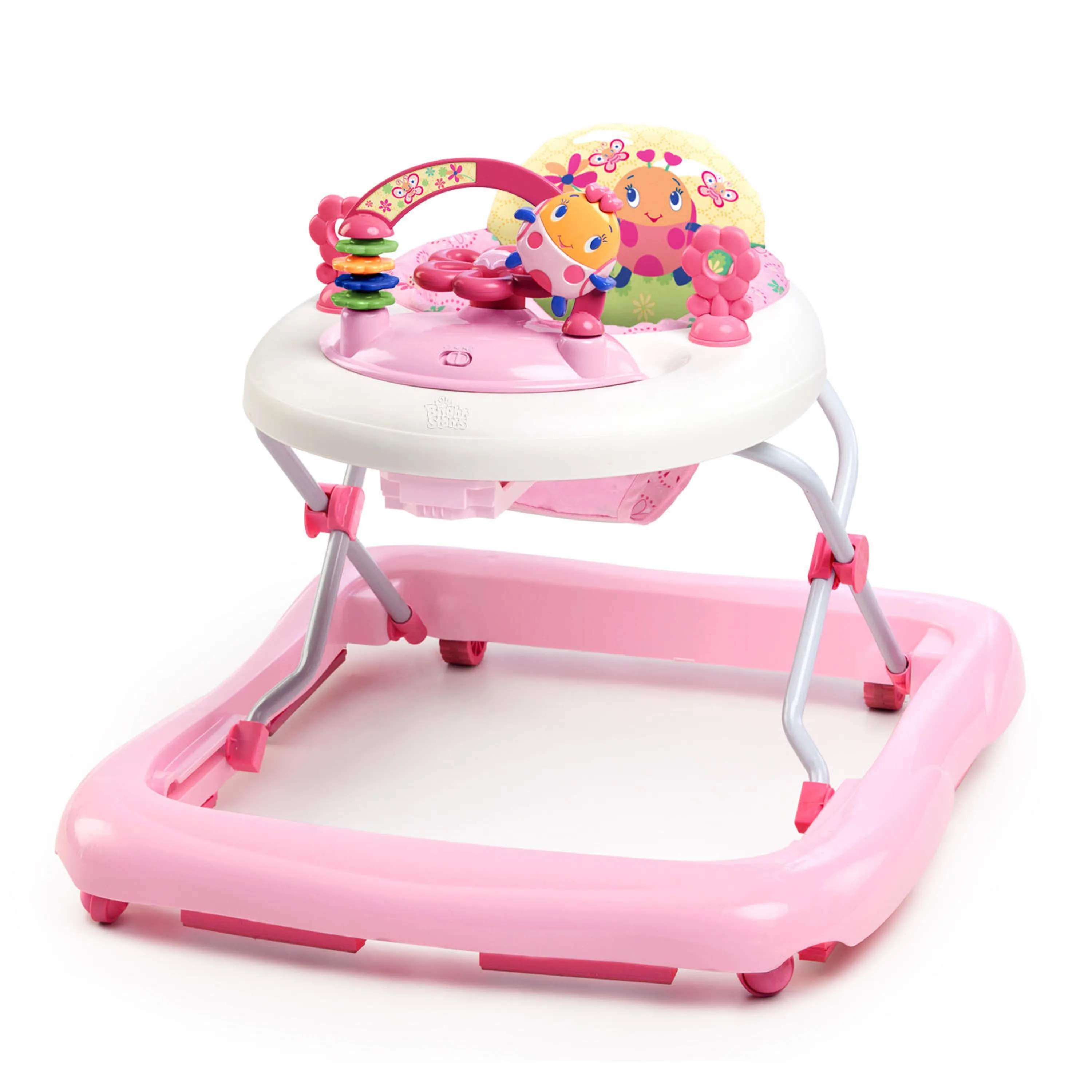 Bright Starts JuneBerry Walk-A-Bout Baby Walker with Easy Fold Frame