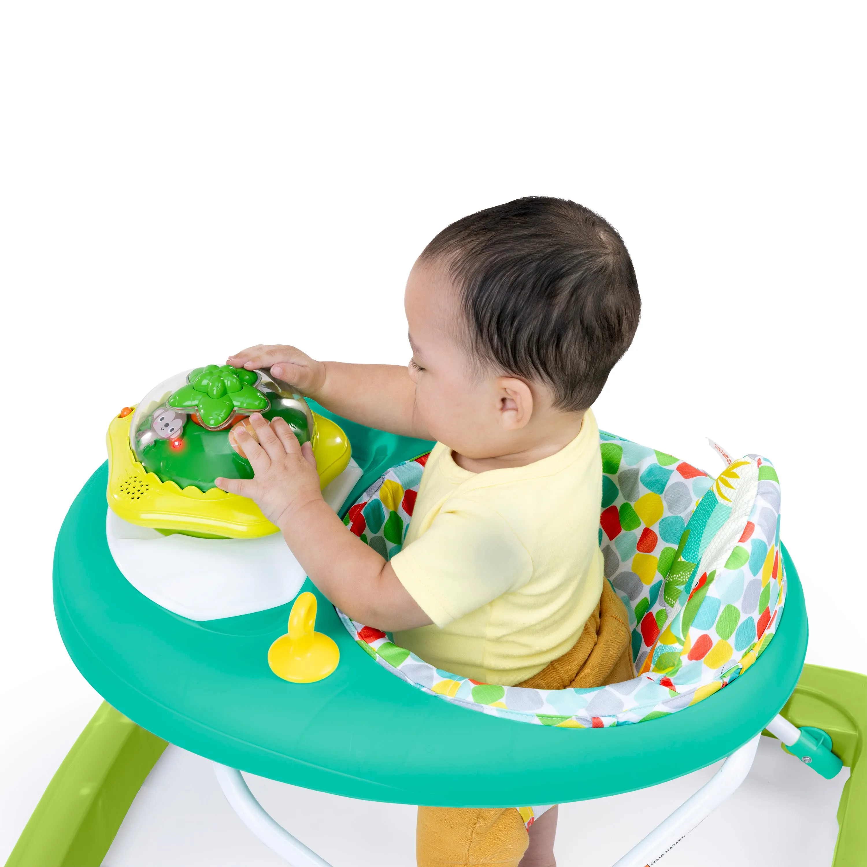 Bright Starts Wanderlights 2-in-1 Baby Walker, Blue Green