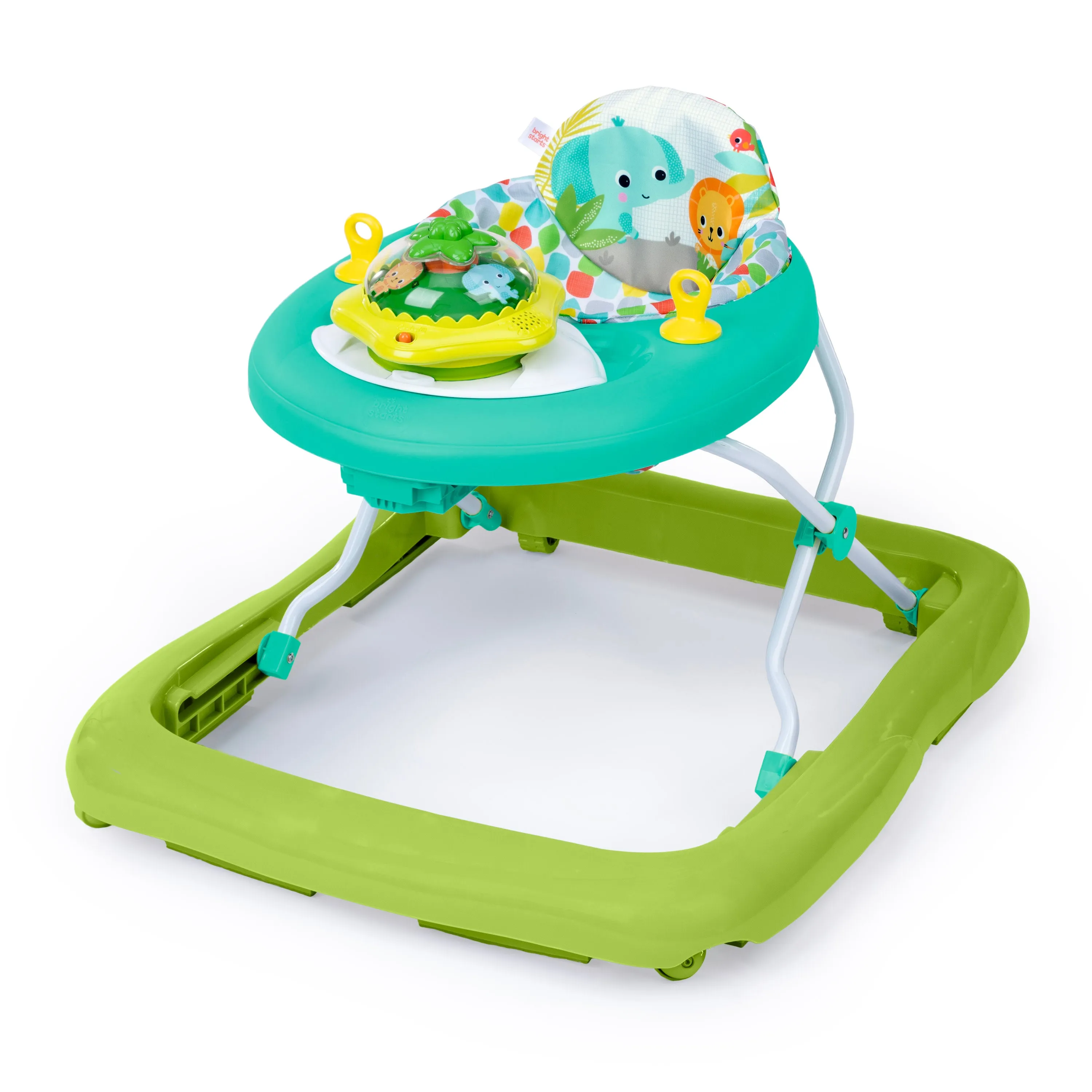 Bright Starts Wanderlights 2-in-1 Baby Walker, Blue Green