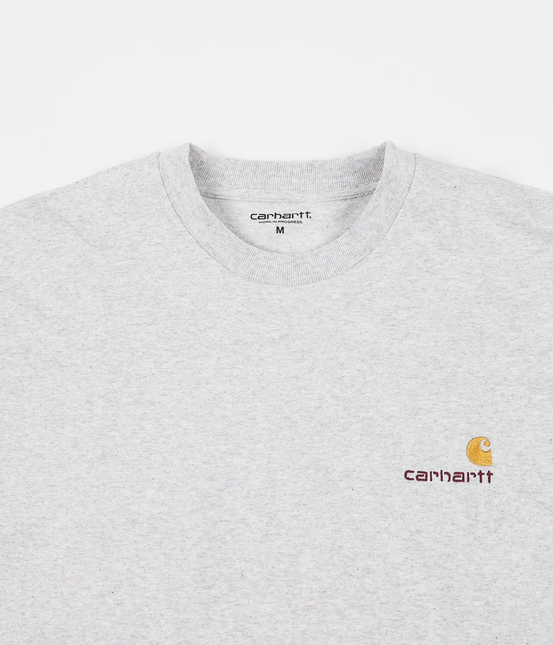 Carhartt American Script Long Sleeve T-Shirt - Ash Heather