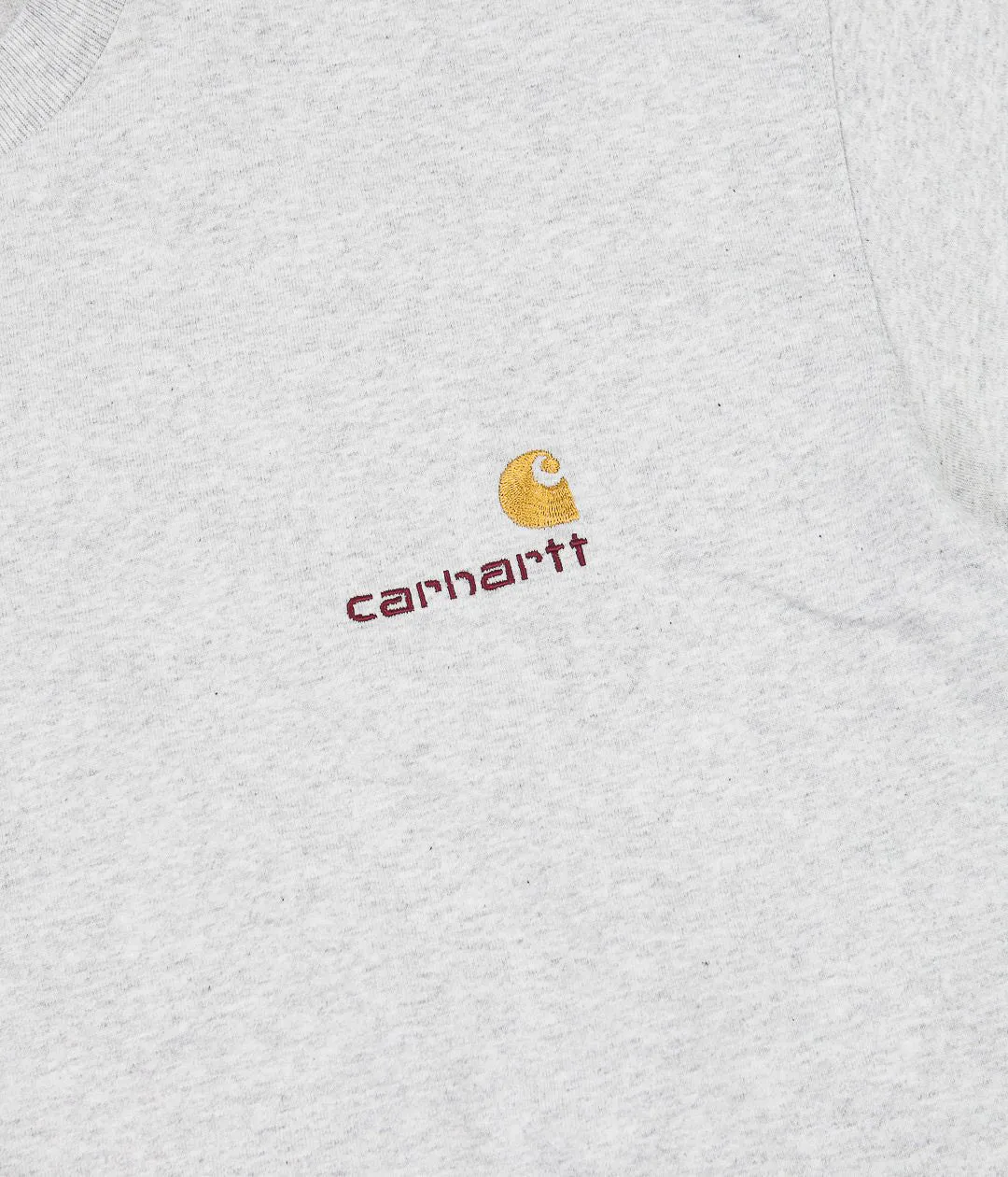 Carhartt American Script Long Sleeve T-Shirt - Ash Heather