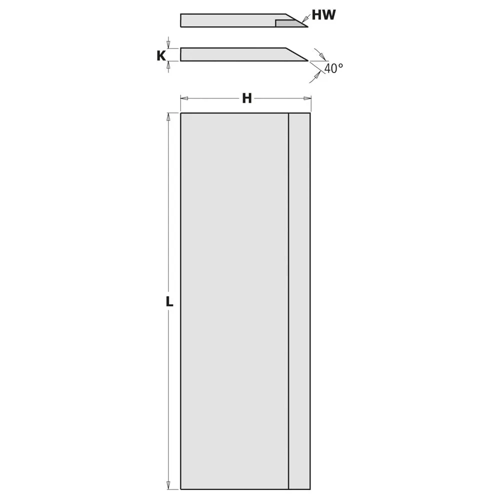 CMT Orange Tools 792.400.30 PLANER & JOINTER KNIVES HS 18%W 400x30x3mm  (2 PCS.)