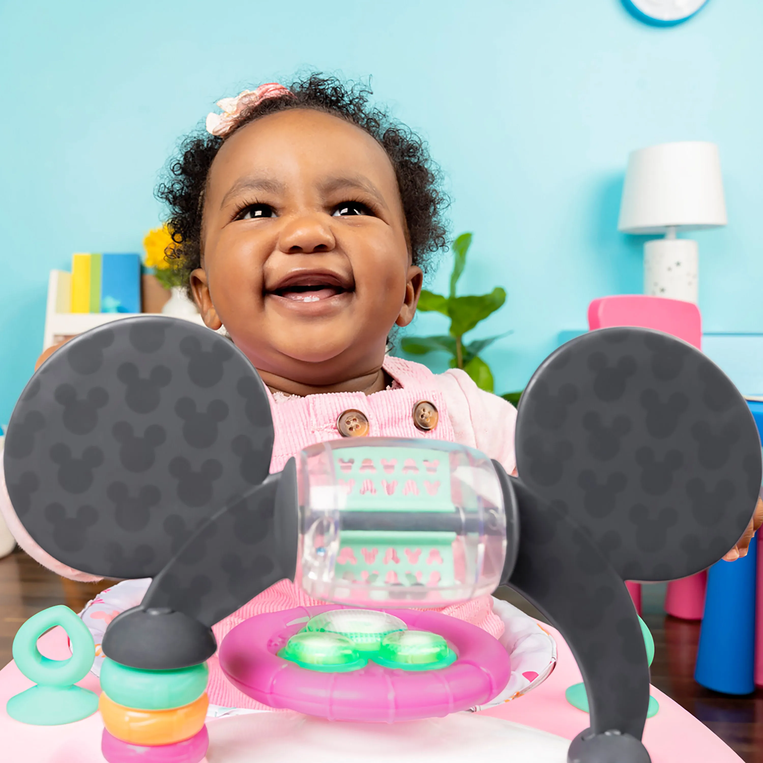 Disney Baby MINNIE MOUSE Tiny Trek Walker, Forever Besties, 2-in-1 Walker by Bright Starts