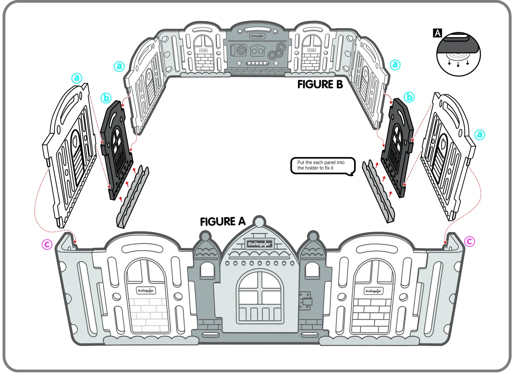 Dwinguler Castle Playpen Extension Kit