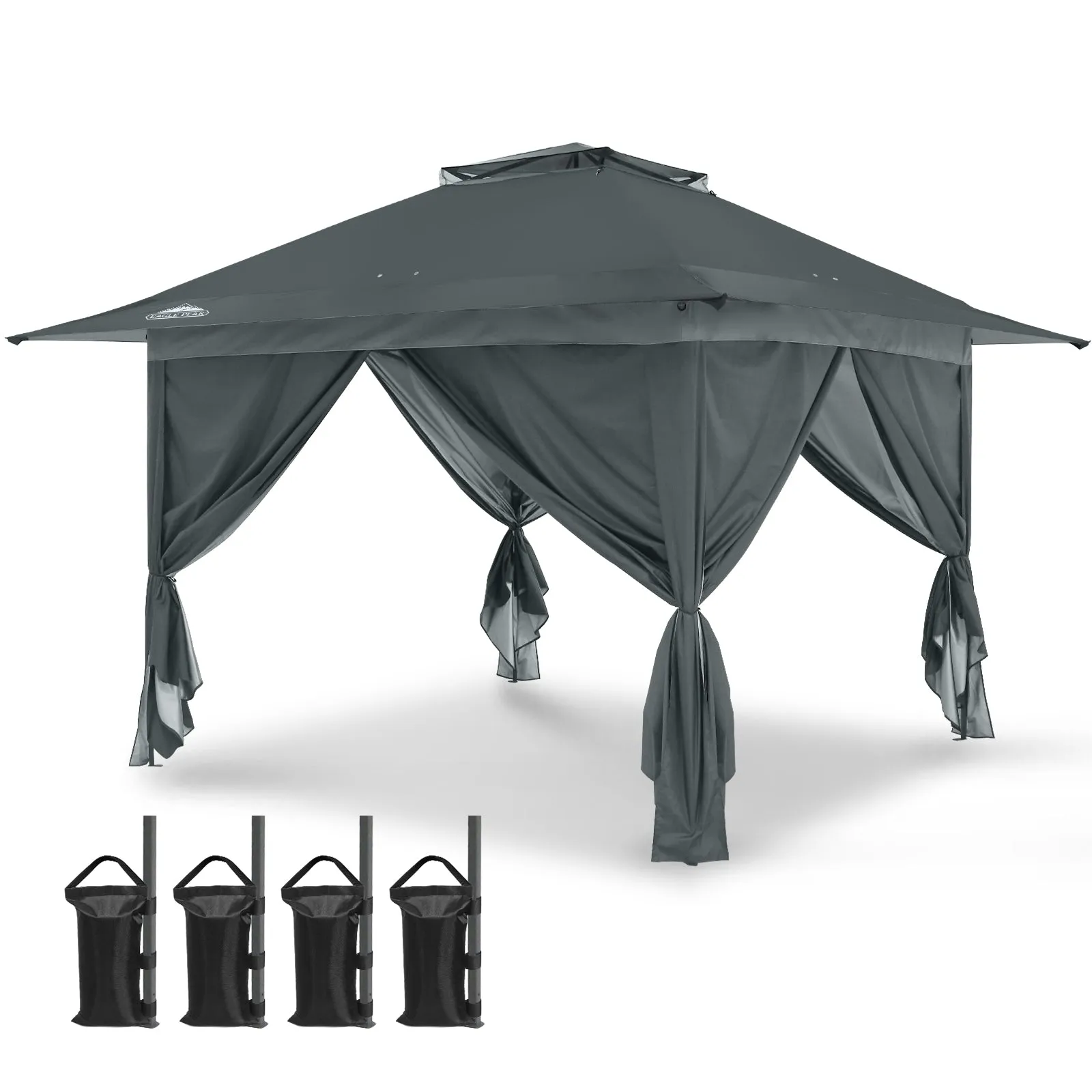 EAGLE PEAK 13x13 Pop Up Gazebo with 4 Wall Panels