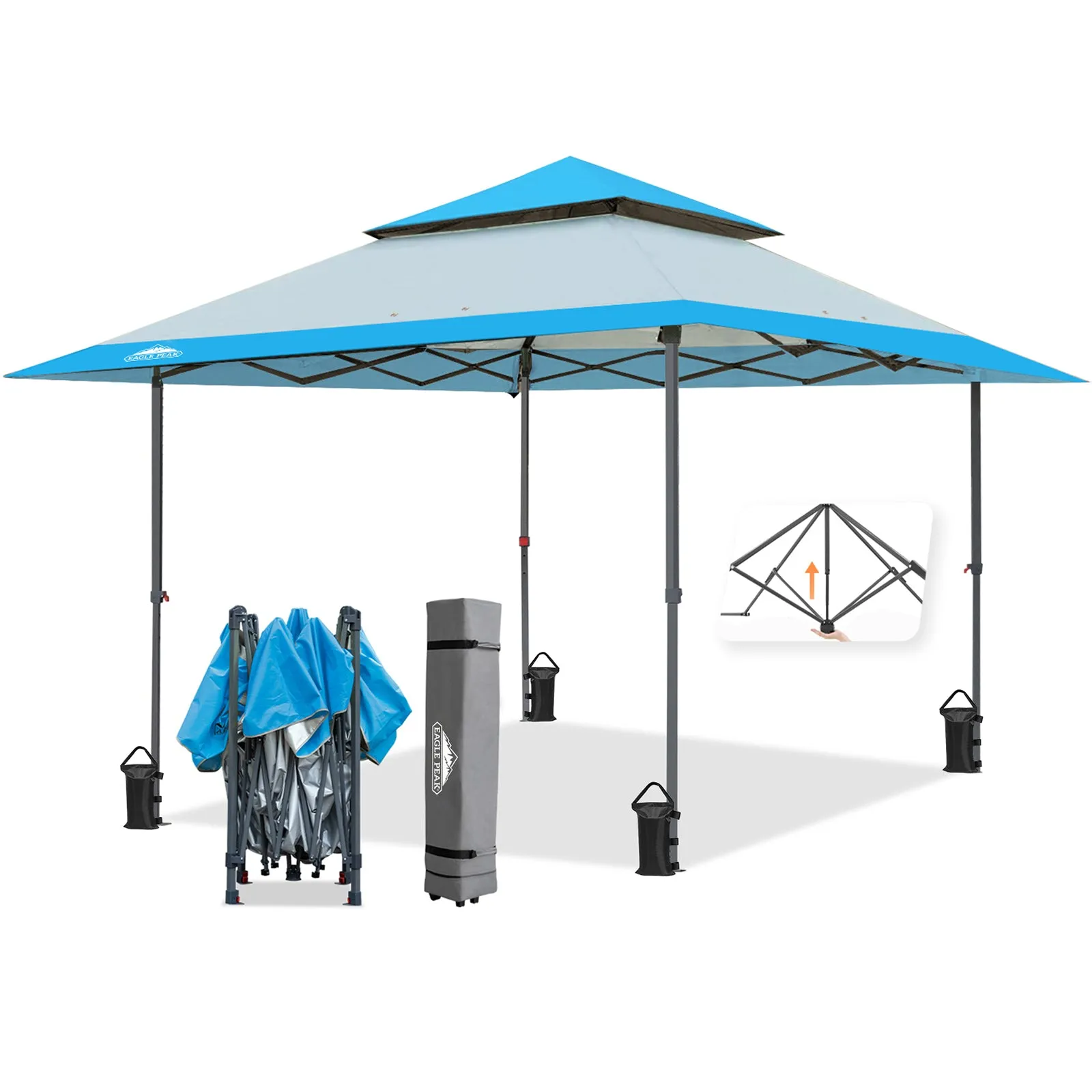 EAGLE PEAK 13x13 Straight Leg Pop Up Canopy Tent