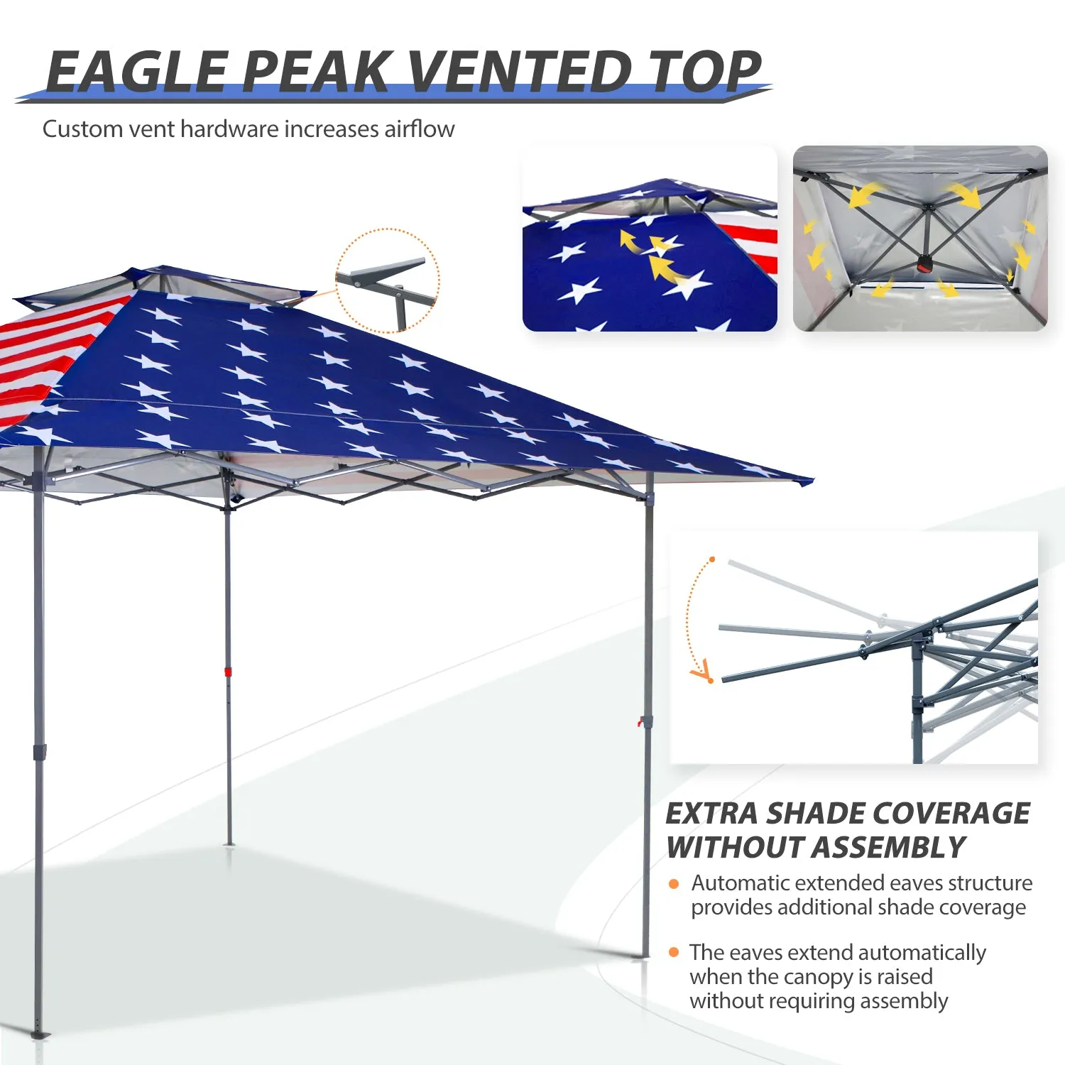 EAGLE PEAK 13x13 Straight Leg Pop Up Canopy Tent