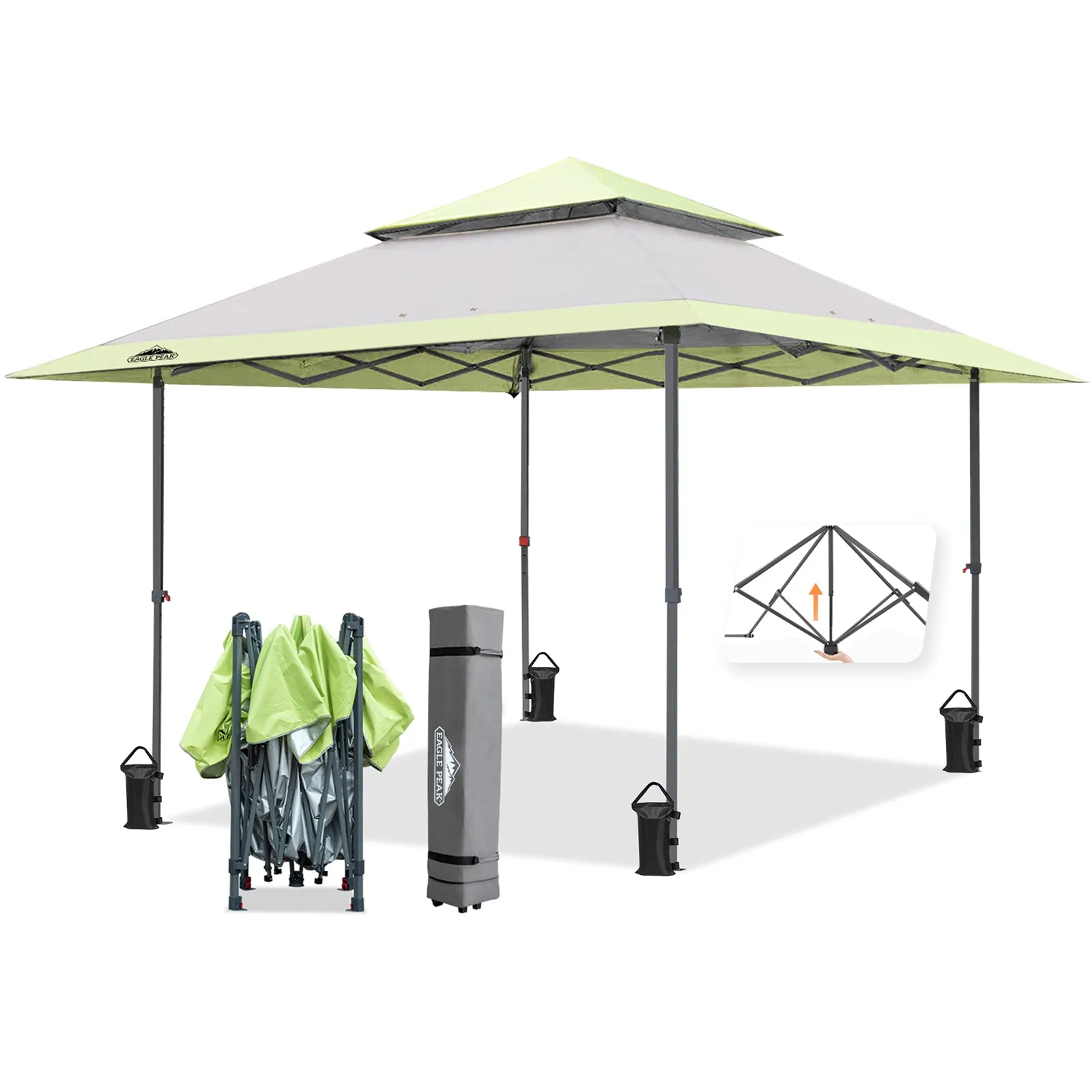 EAGLE PEAK 13x13 Straight Leg Pop Up Canopy Tent