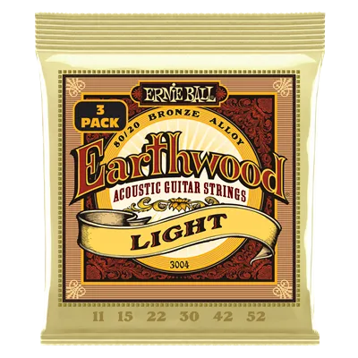 Ernie Ball Earthwood  Light (3 Set Pack) 11-52