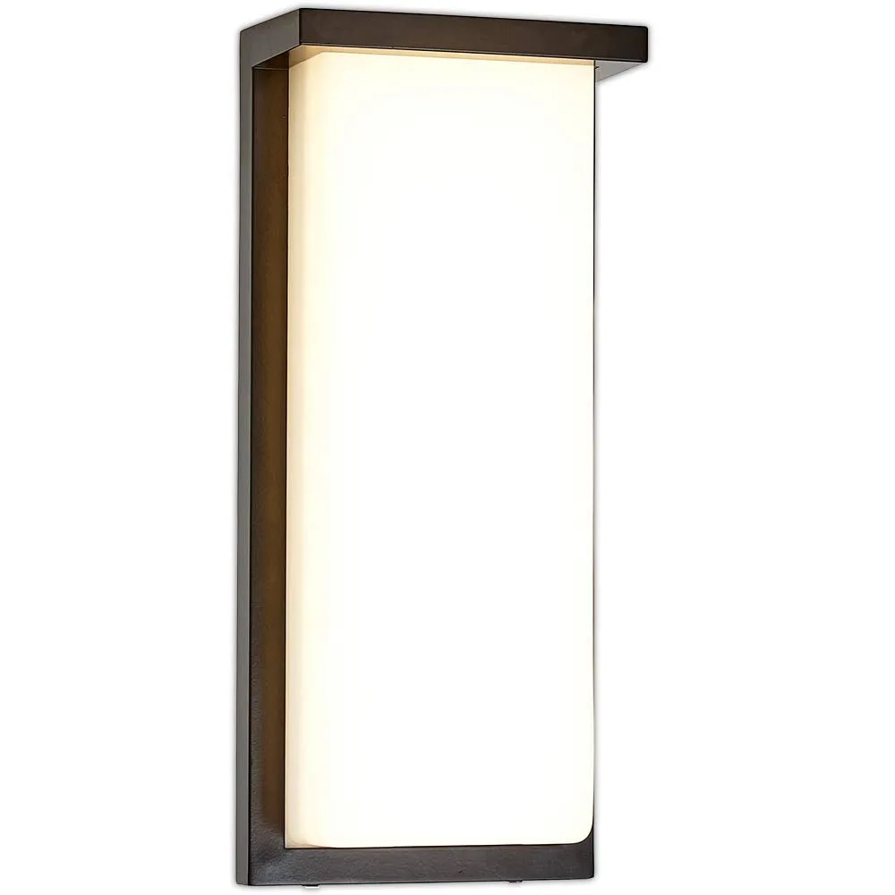 Flush MountModern Outdoor Wall Sconce | Squared 14" Bright Clean Line Exterior Light