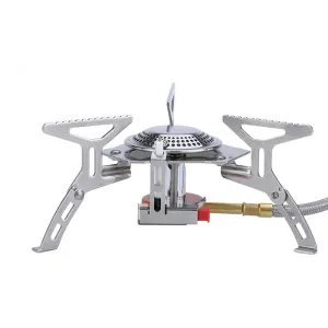 Foldable Electronic Ignition Outdoor Camping Portable Gas Stove