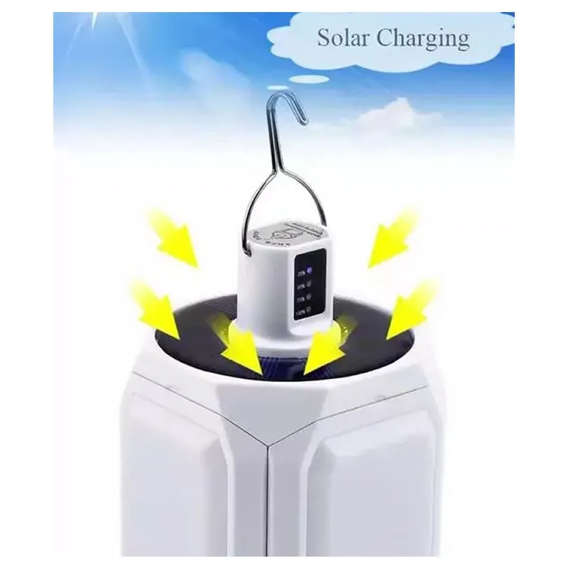 Foldable Outdoor Solar Rechargeable Camping Lamp Ab-Ta130