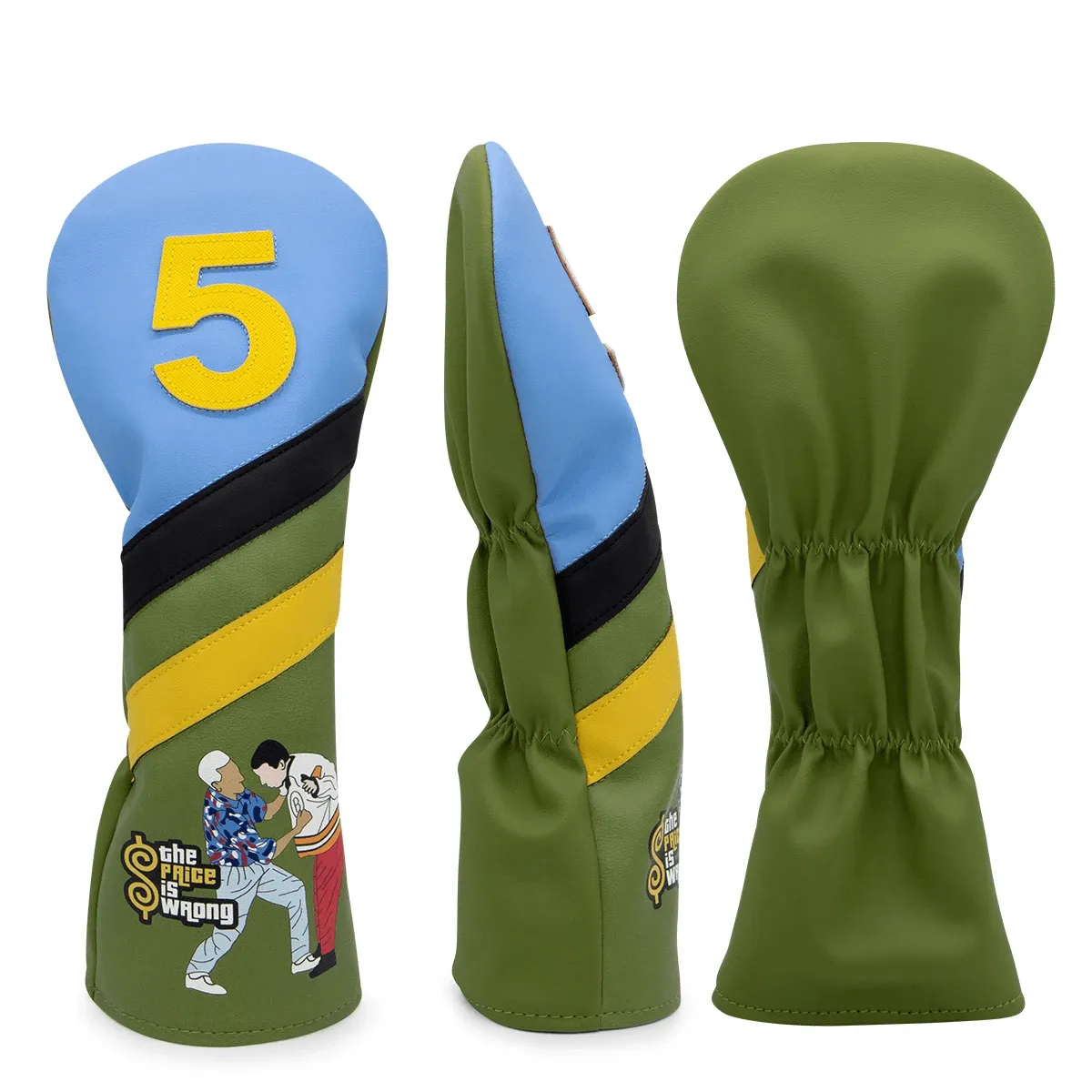 Funny Design Golf Club Head Cover PU Leather Waterproof