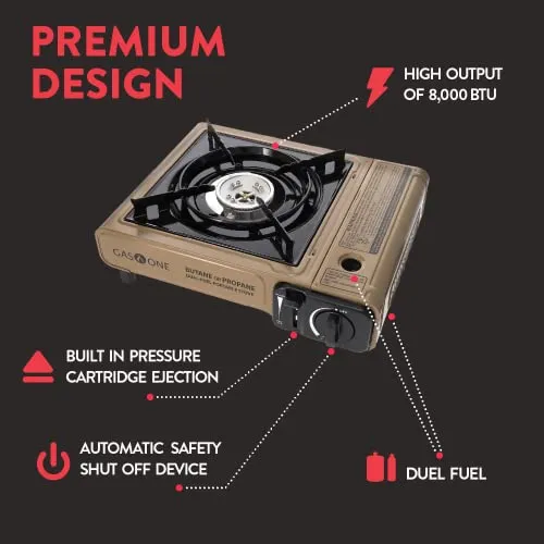 Gas One GS-3400P Propane or Butane Stove Dual Fuel Stove