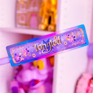 Glitter Waterproof Sticker - Book Spine (Rapuzel)