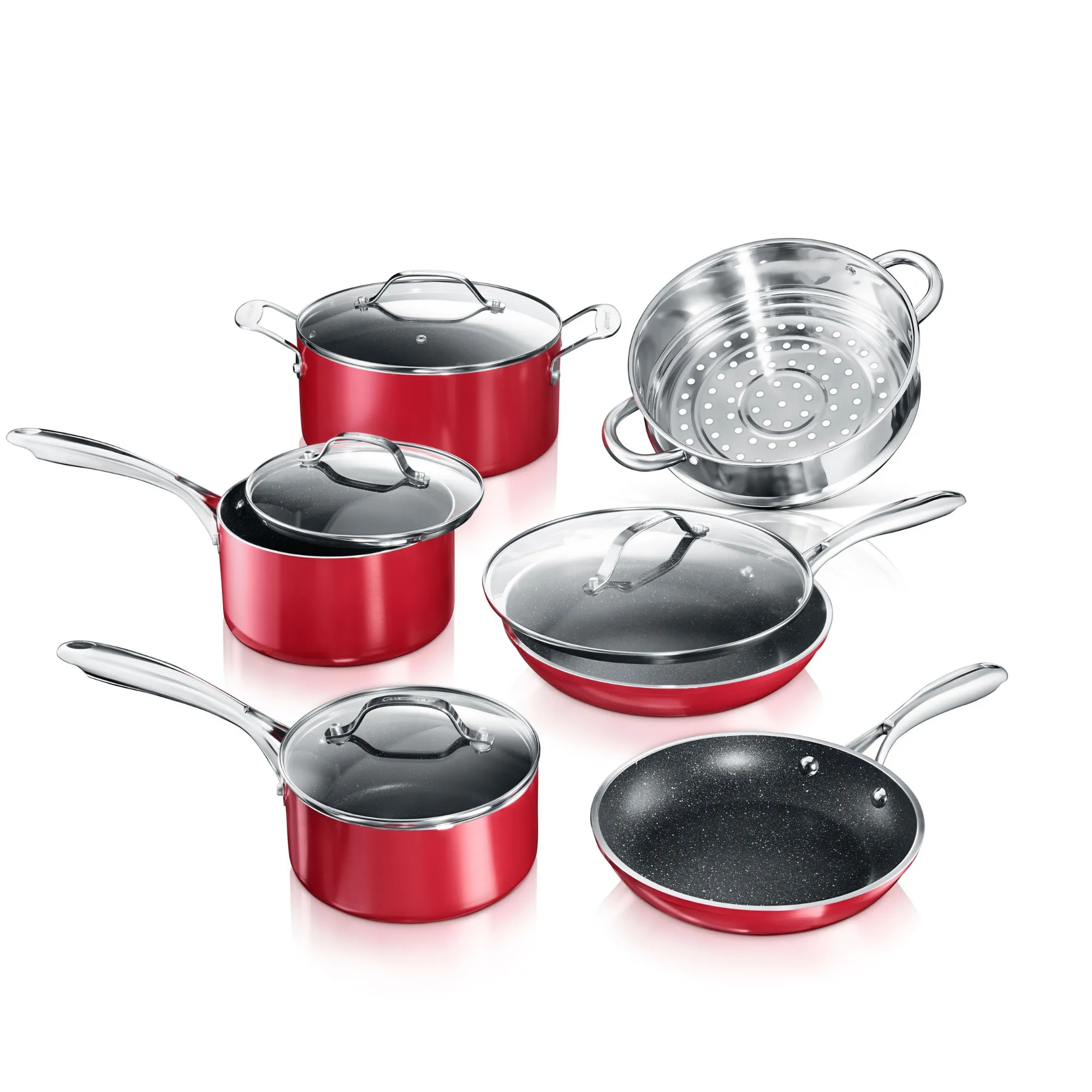 Granitestone Get It Together 10 Piece Essential Aluminum Cookware Set