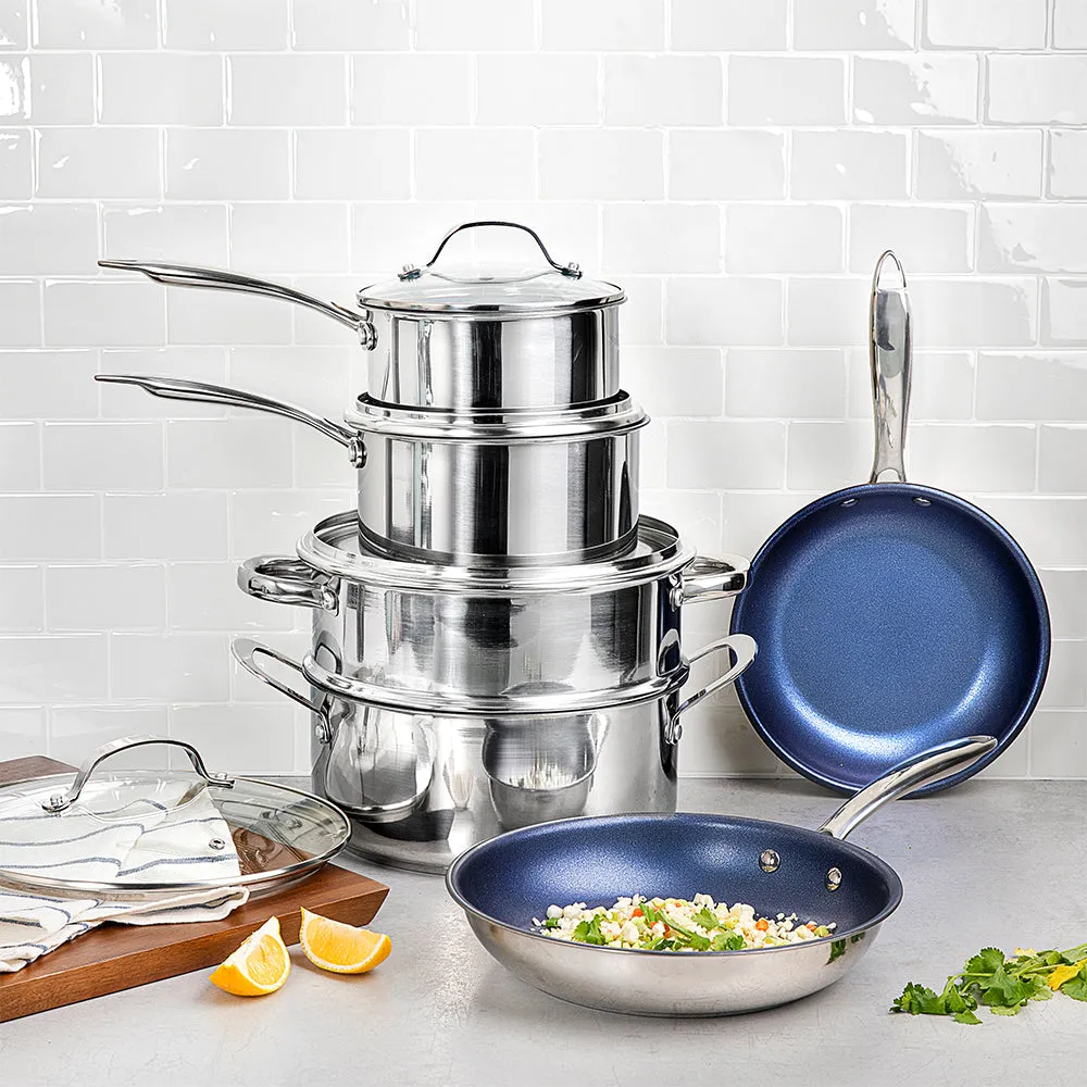 Granitestone Get It Together 10 Piece Essential Aluminum Cookware Set