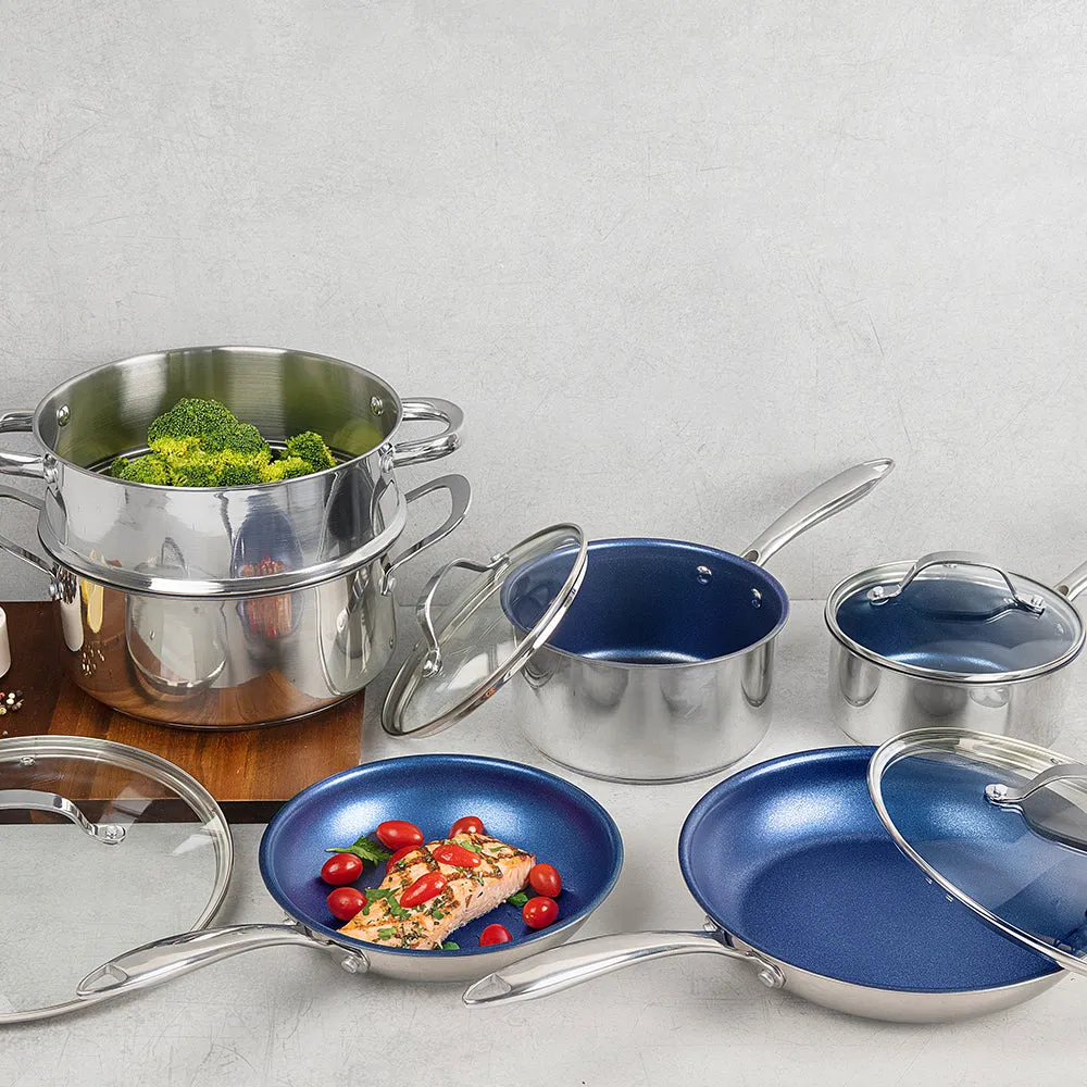 Granitestone Get It Together 10 Piece Essential Aluminum Cookware Set