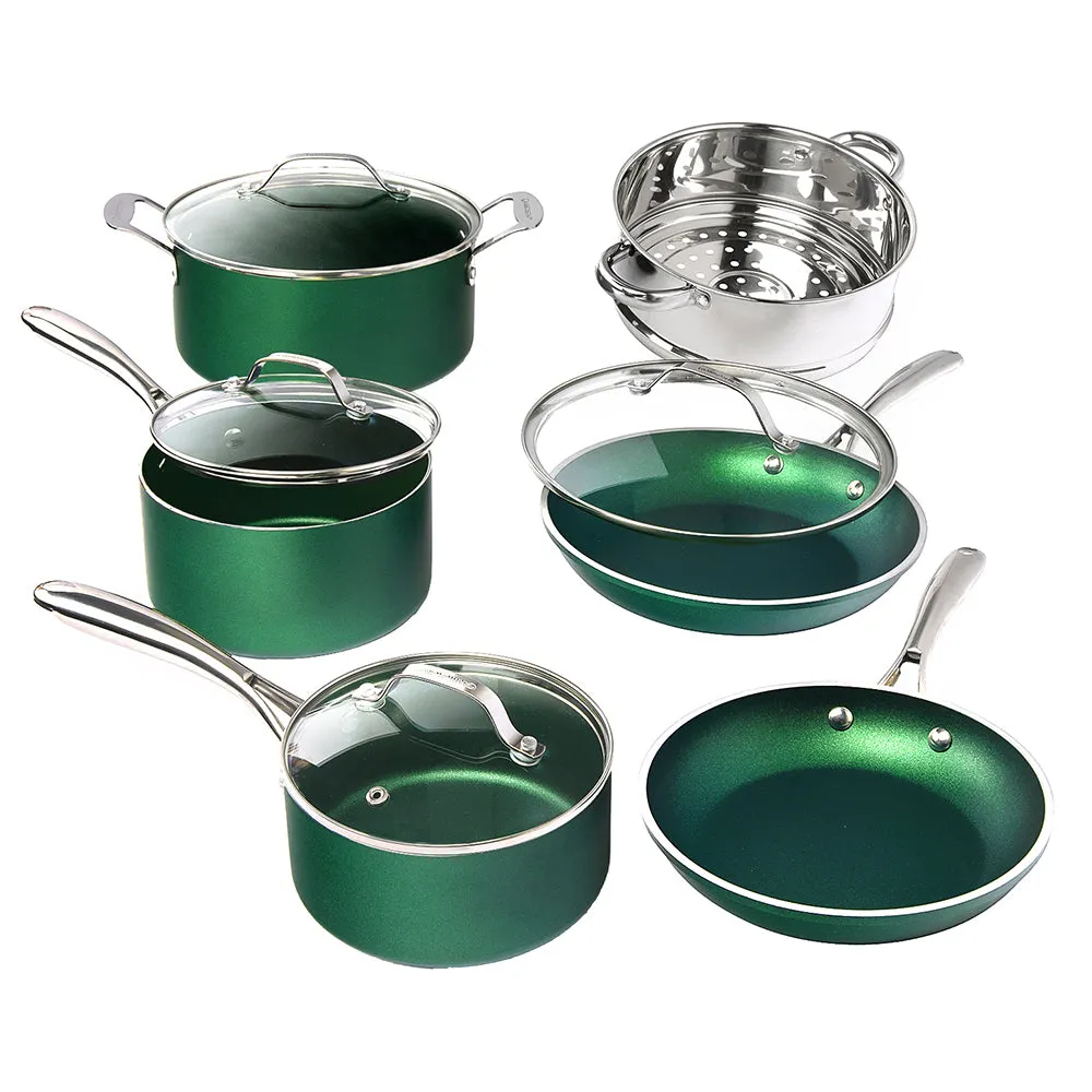 Granitestone Get It Together 10 Piece Essential Aluminum Cookware Set