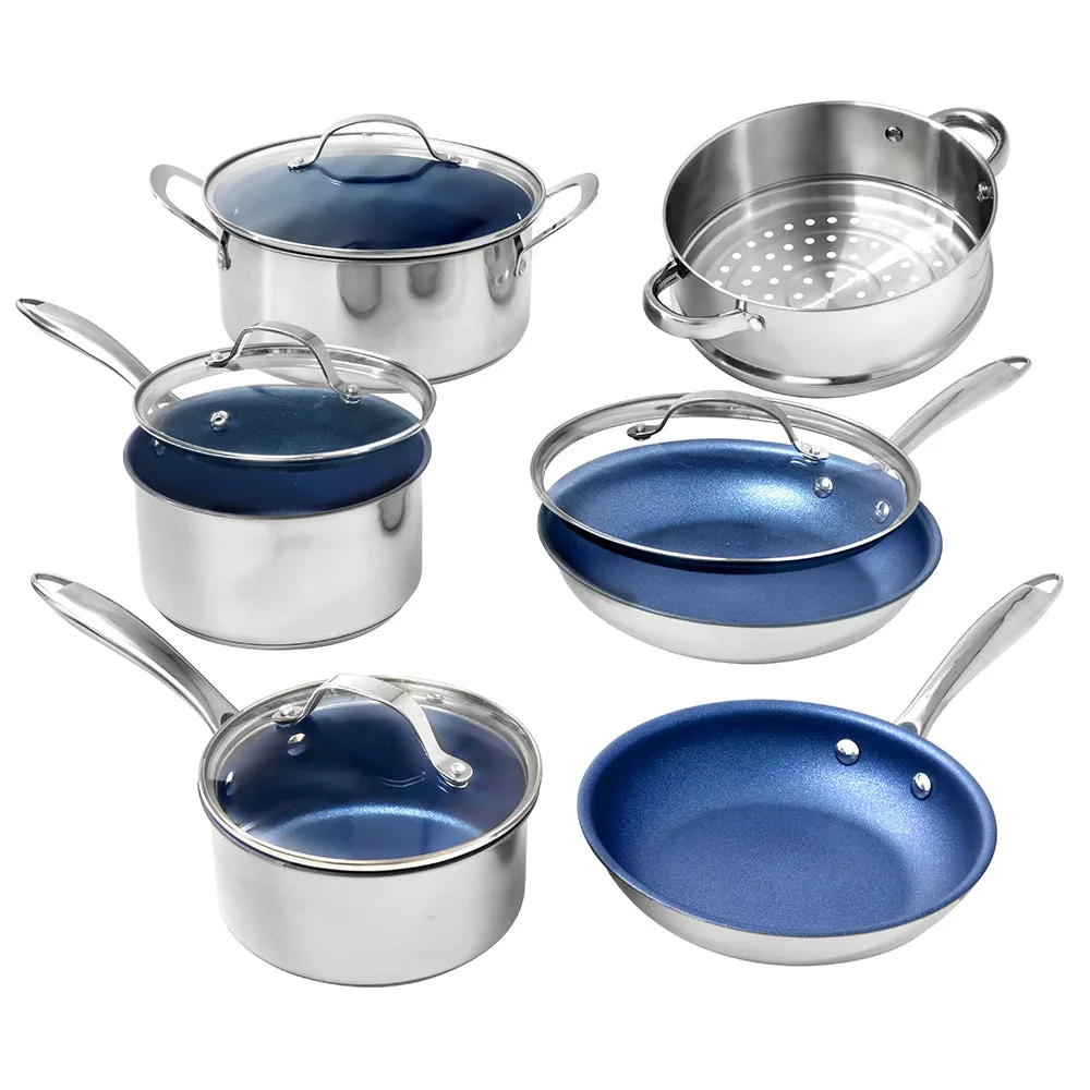 Granitestone Get It Together 10 Piece Essential Aluminum Cookware Set