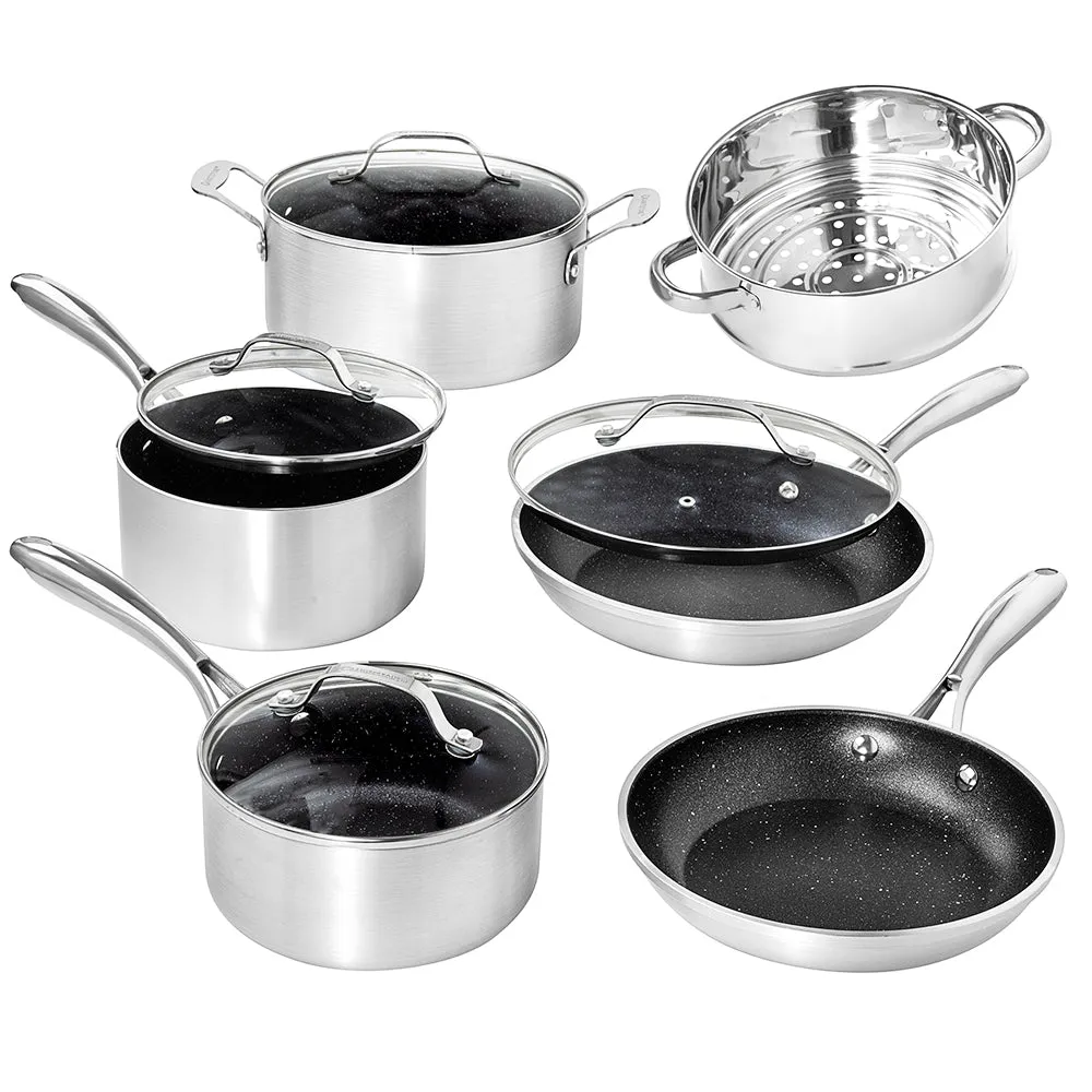 Granitestone Get It Together 10 Piece Essential Aluminum Cookware Set