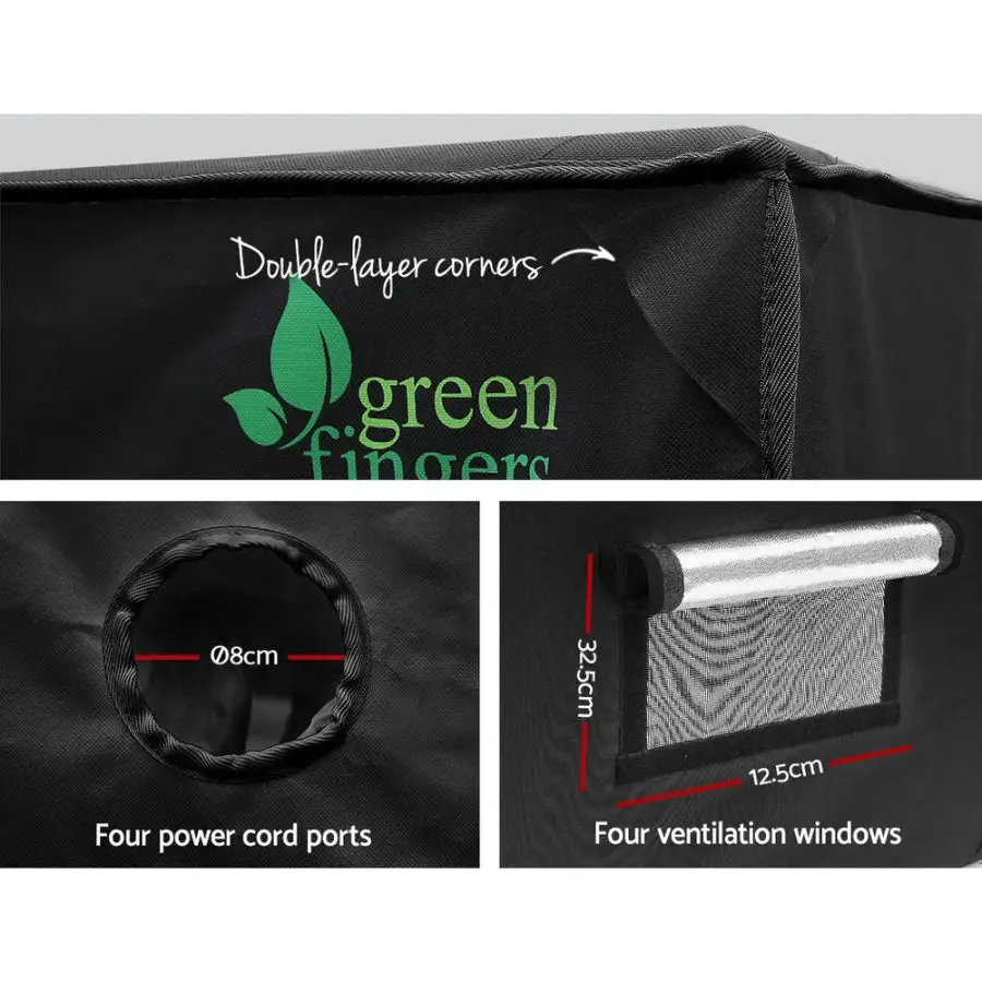 Green Fingers Hydroponics Grow Tent Kits Hydroponic Grow System 2.4m x 1.2m x 2m 600D Oxford