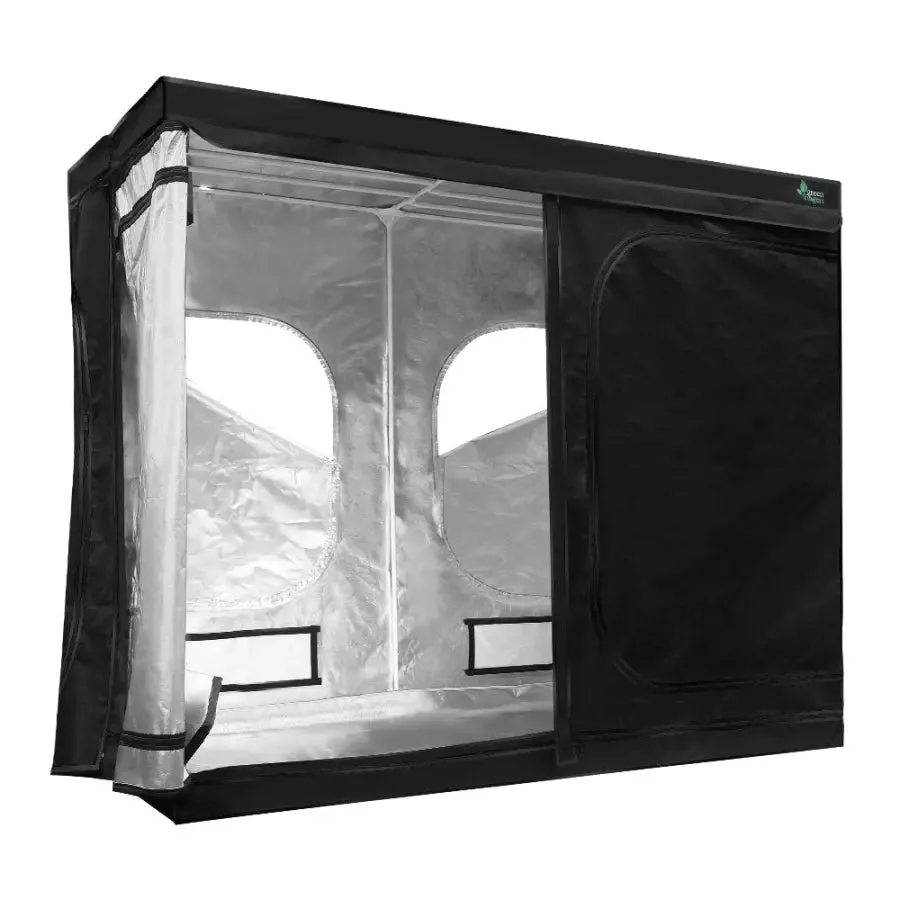 Green Fingers Hydroponics Grow Tent Kits Hydroponic Grow System 2.4m x 1.2m x 2m 600D Oxford