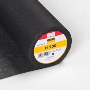 H200 Vilene Fusible Interfacing - Black