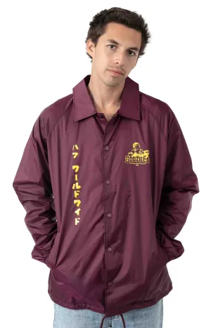 HUF x Godzilla Lightweight Coach Jacket - Plum