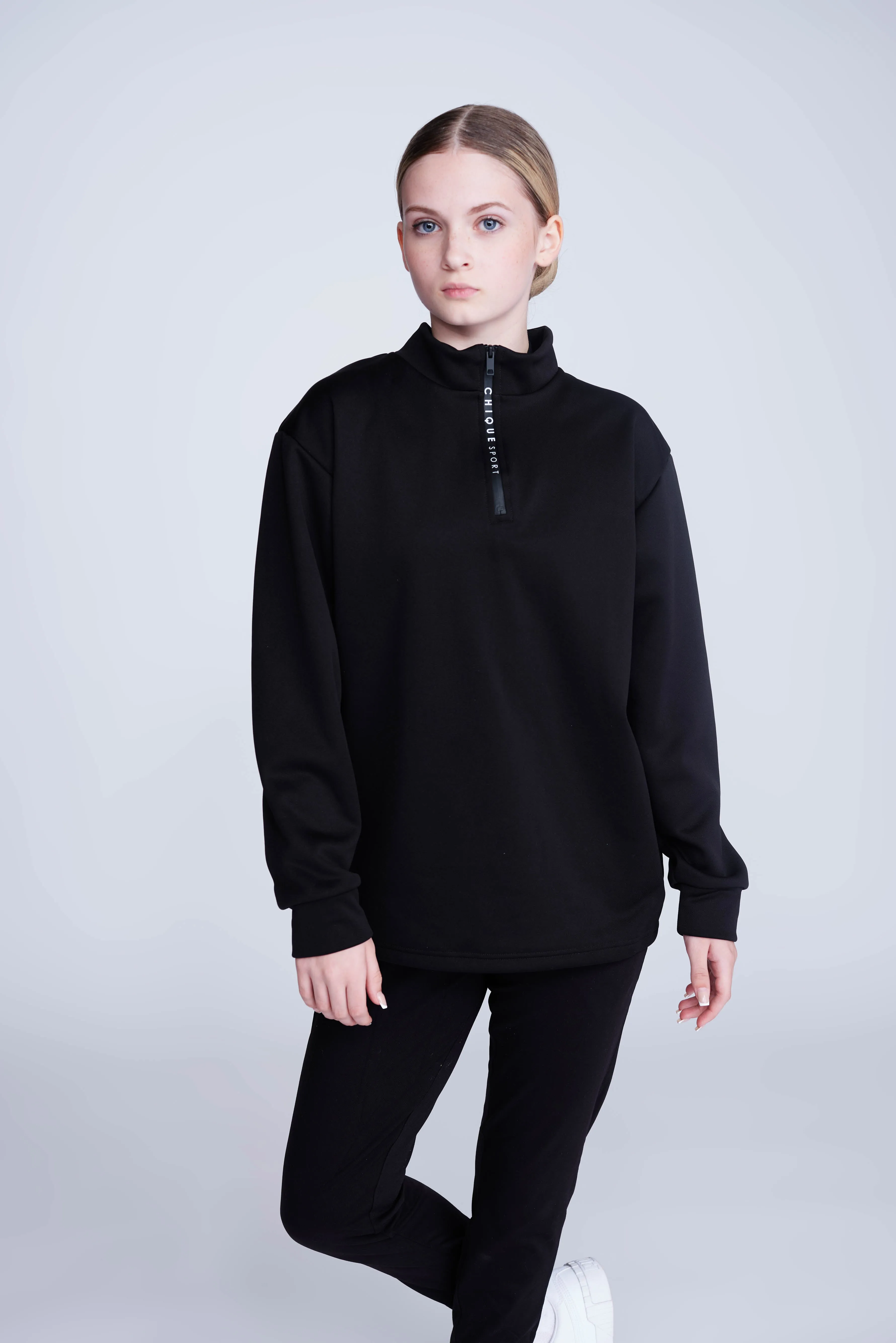 Ignite Half-Zip Top in Black