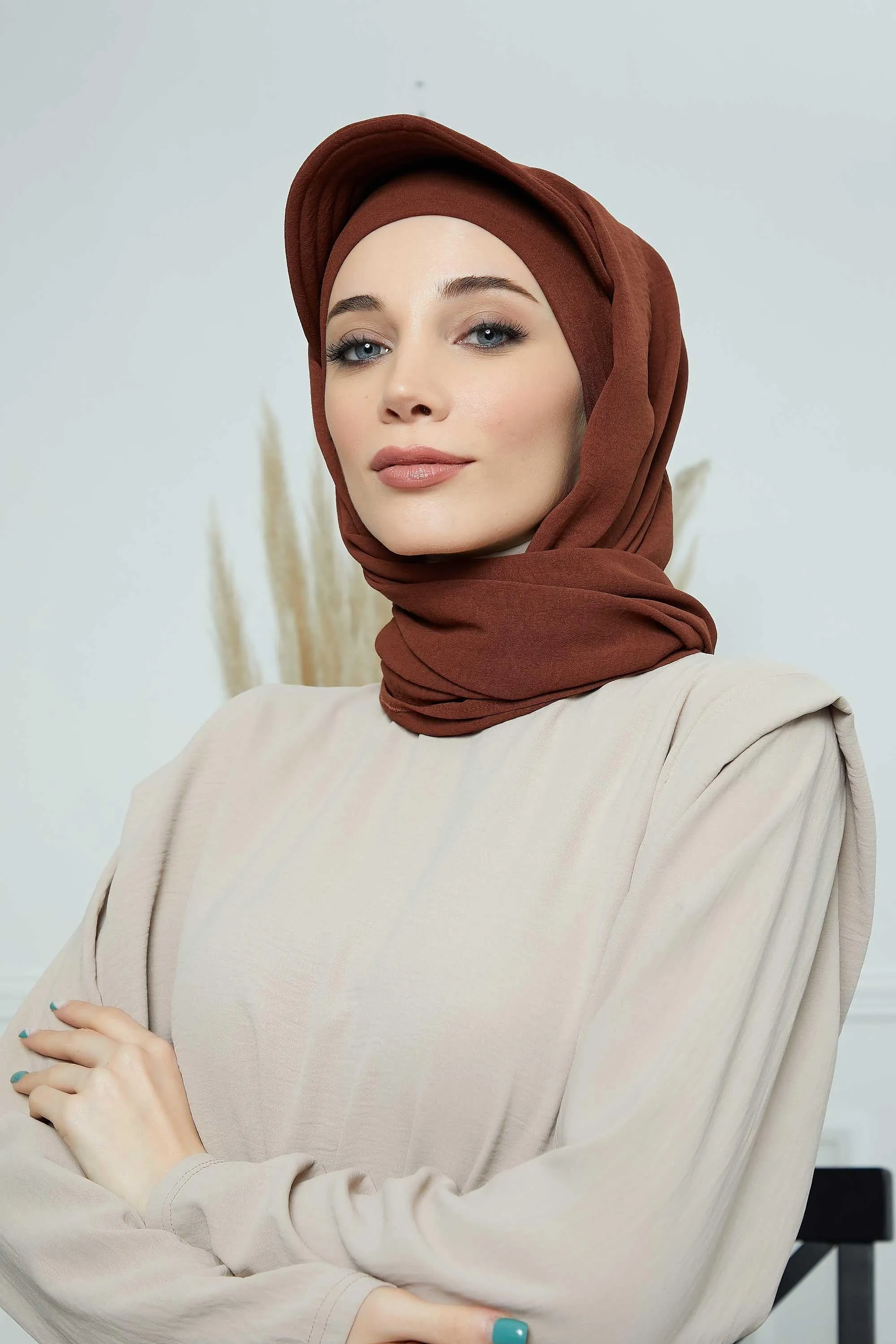 Instant Aerobin Shawl Newsboy Scarves Bandana Women's Cap Turban Visor Stylish Hijab Hat Turban,SS-1A