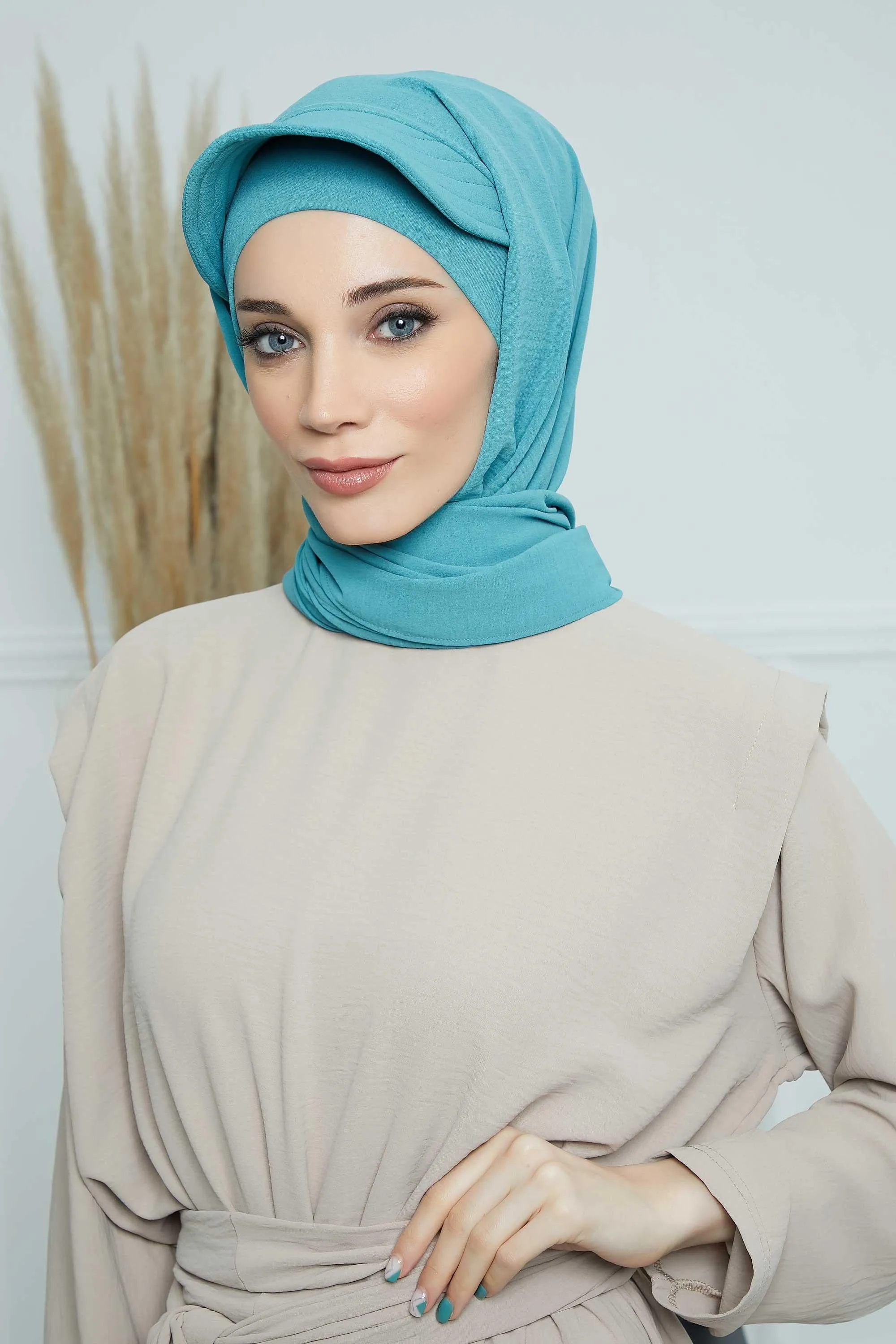 Instant Aerobin Shawl Newsboy Scarves Bandana Women's Cap Turban Visor Stylish Hijab Hat Turban,SS-1A