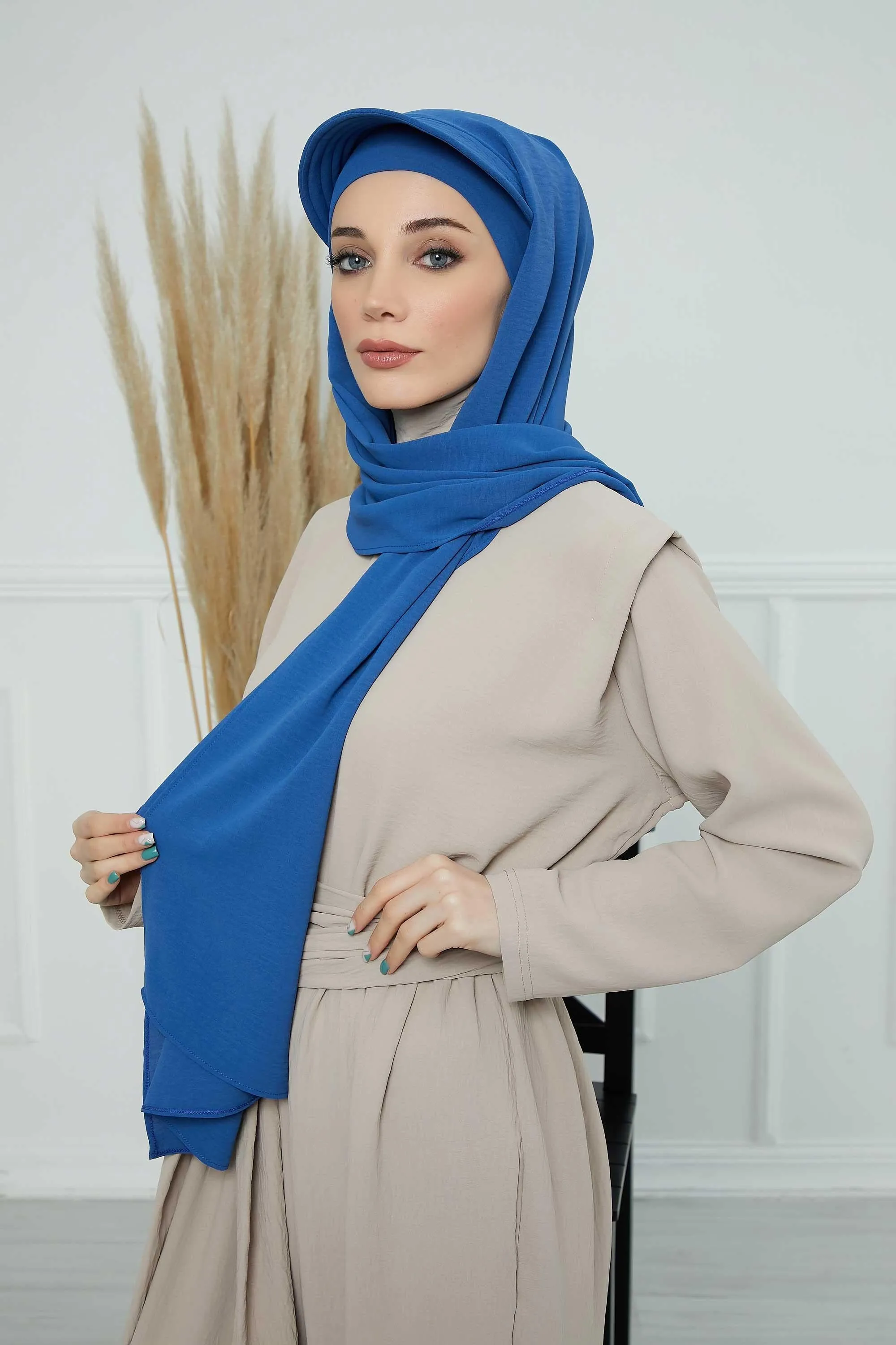 Instant Aerobin Shawl Newsboy Scarves Bandana Women's Cap Turban Visor Stylish Hijab Hat Turban,SS-1A