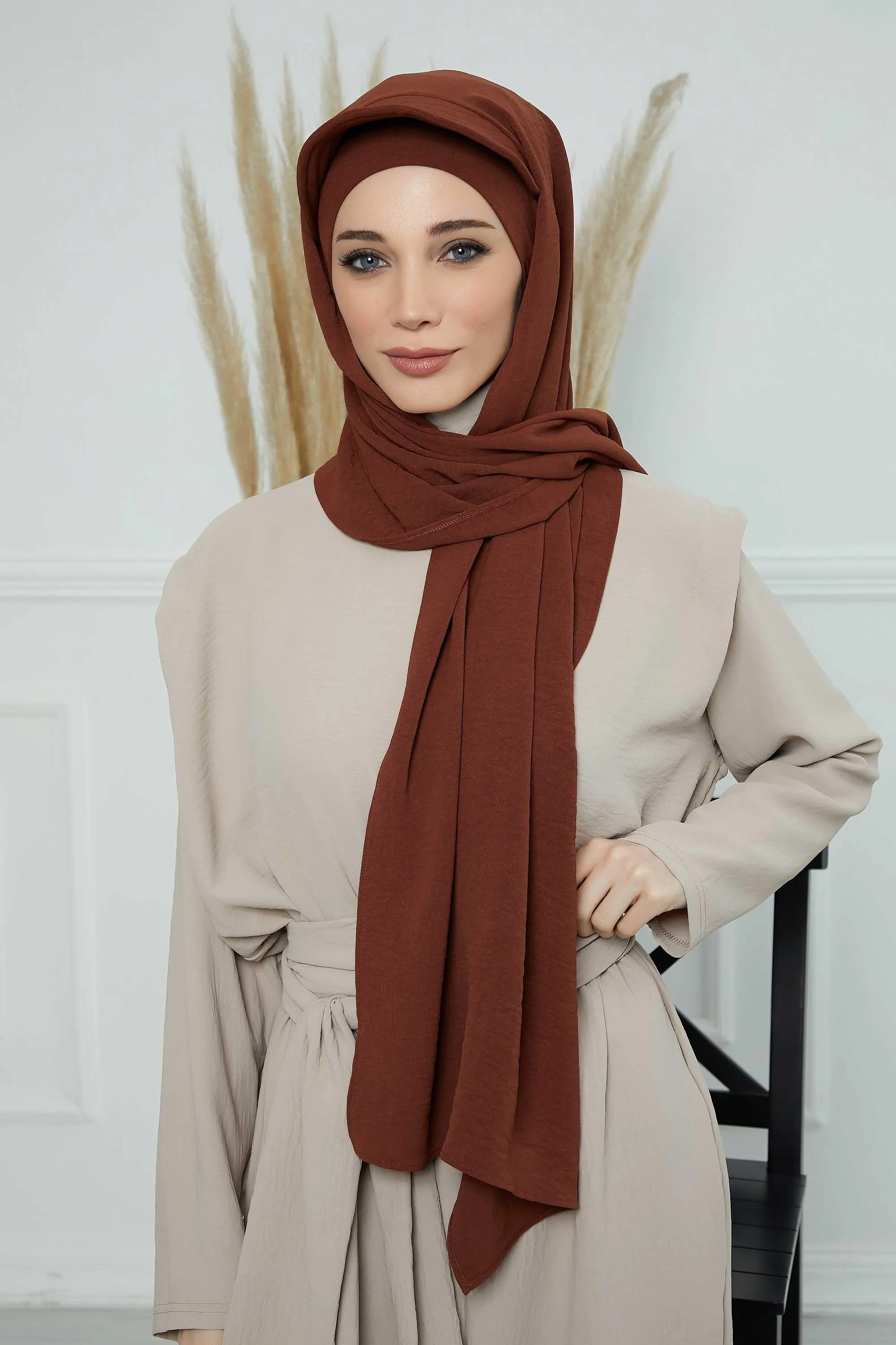 Instant Aerobin Shawl Newsboy Scarves Bandana Women's Cap Turban Visor Stylish Hijab Hat Turban,SS-1A