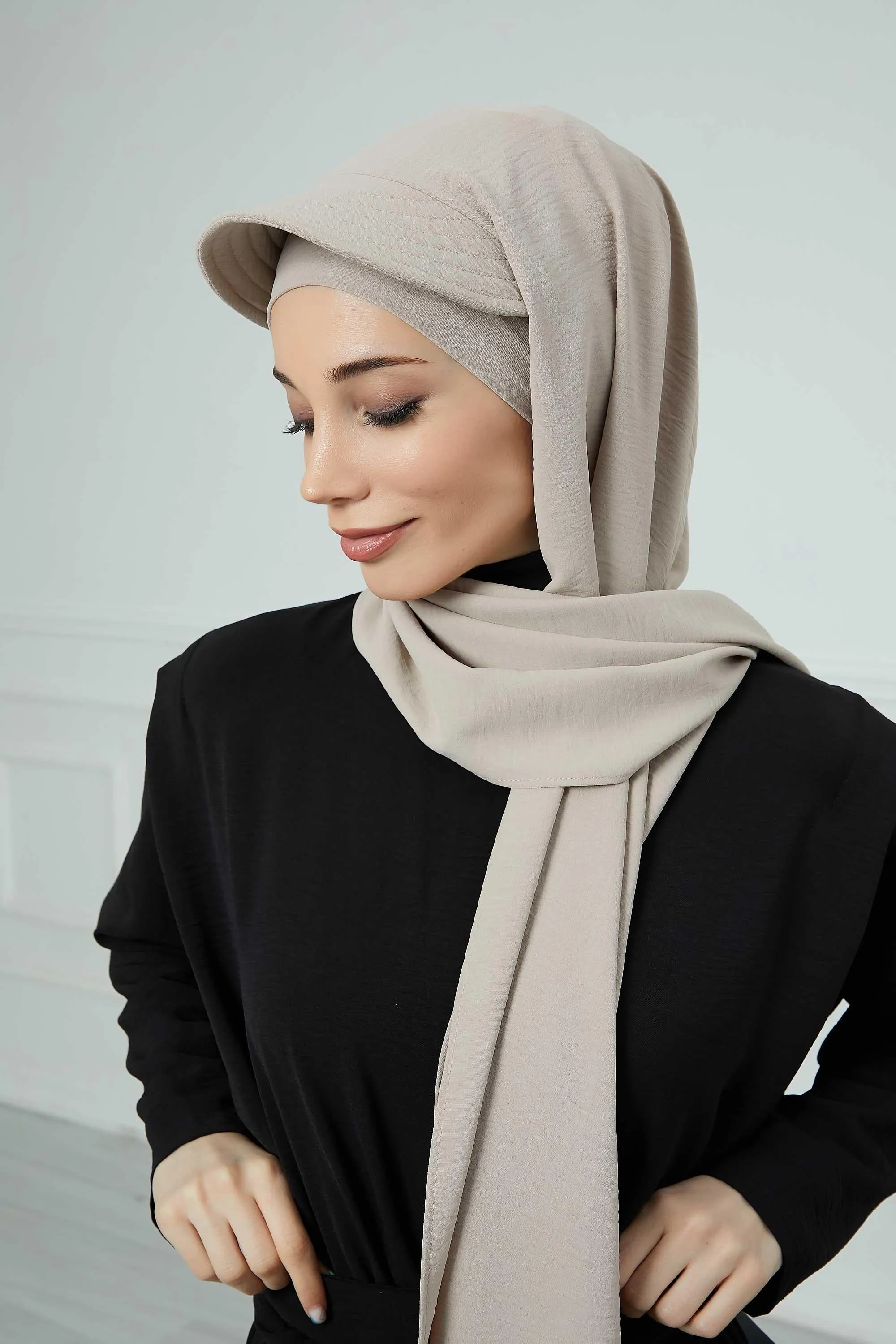 Instant Aerobin Shawl Newsboy Scarves Bandana Women's Cap Turban Visor Stylish Hijab Hat Turban,SS-1A