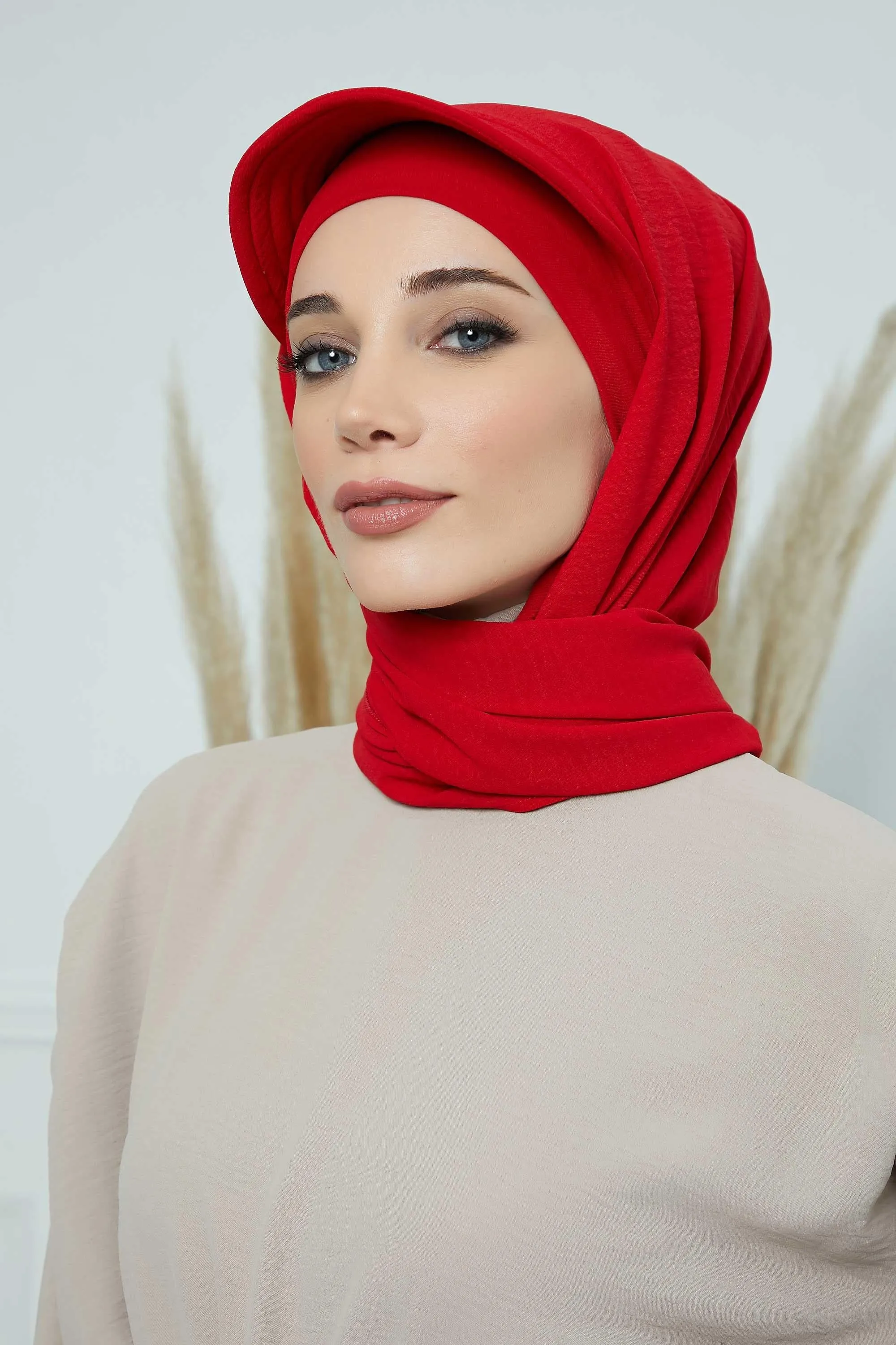 Instant Aerobin Shawl Newsboy Scarves Bandana Women's Cap Turban Visor Stylish Hijab Hat Turban,SS-1A