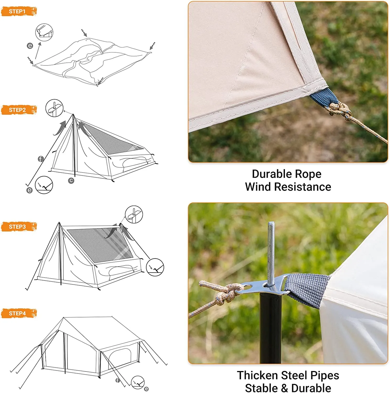 KingCamp Mountain In C2 Cabin Wall Scout Tent