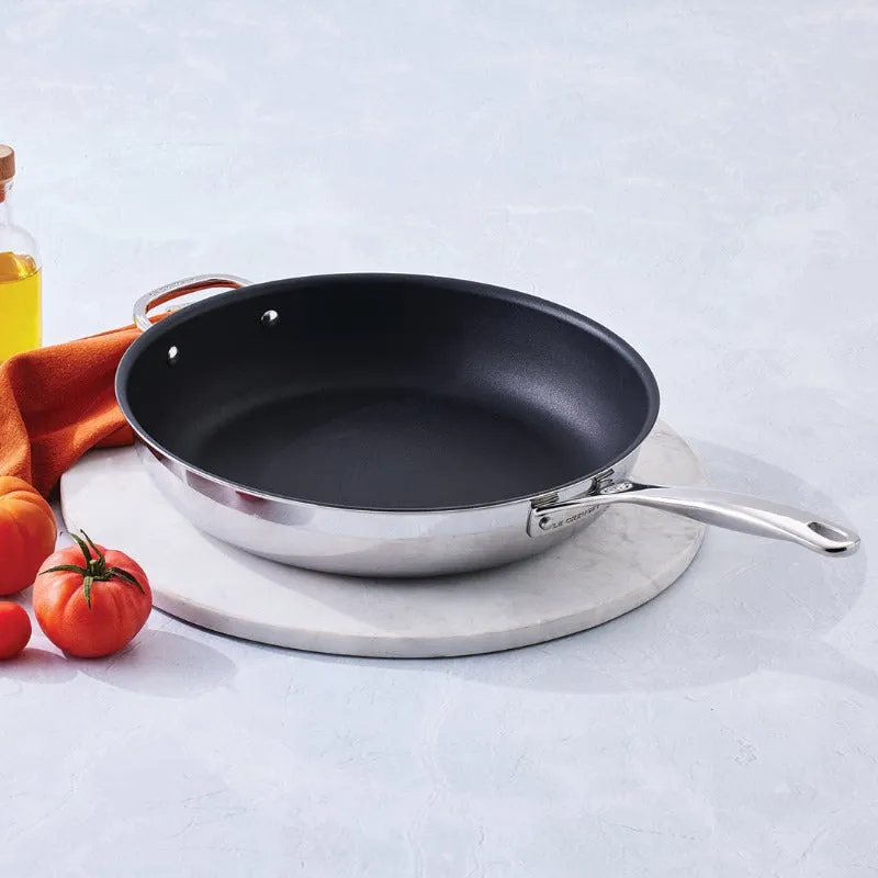 Le Creuset Signature Stainless Steel Non-Stick Deep Frying Pan 32cm