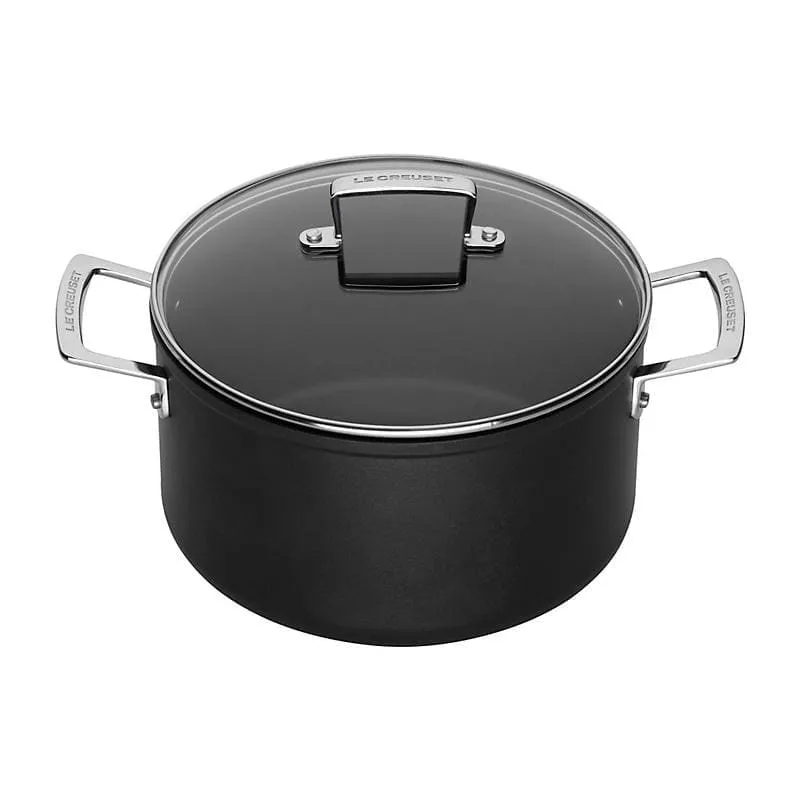 Le Creuset Toughened Non-Stick Deep Casserole with Glass Lid