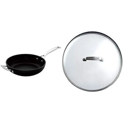 Le Creuset Toughened Non-Stick Deep Frying Pan with Glass Lid 28cm