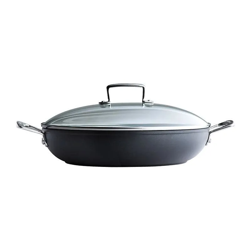 Le Creuset Toughened Non-Stick Shallow Casserole with Glass Lid