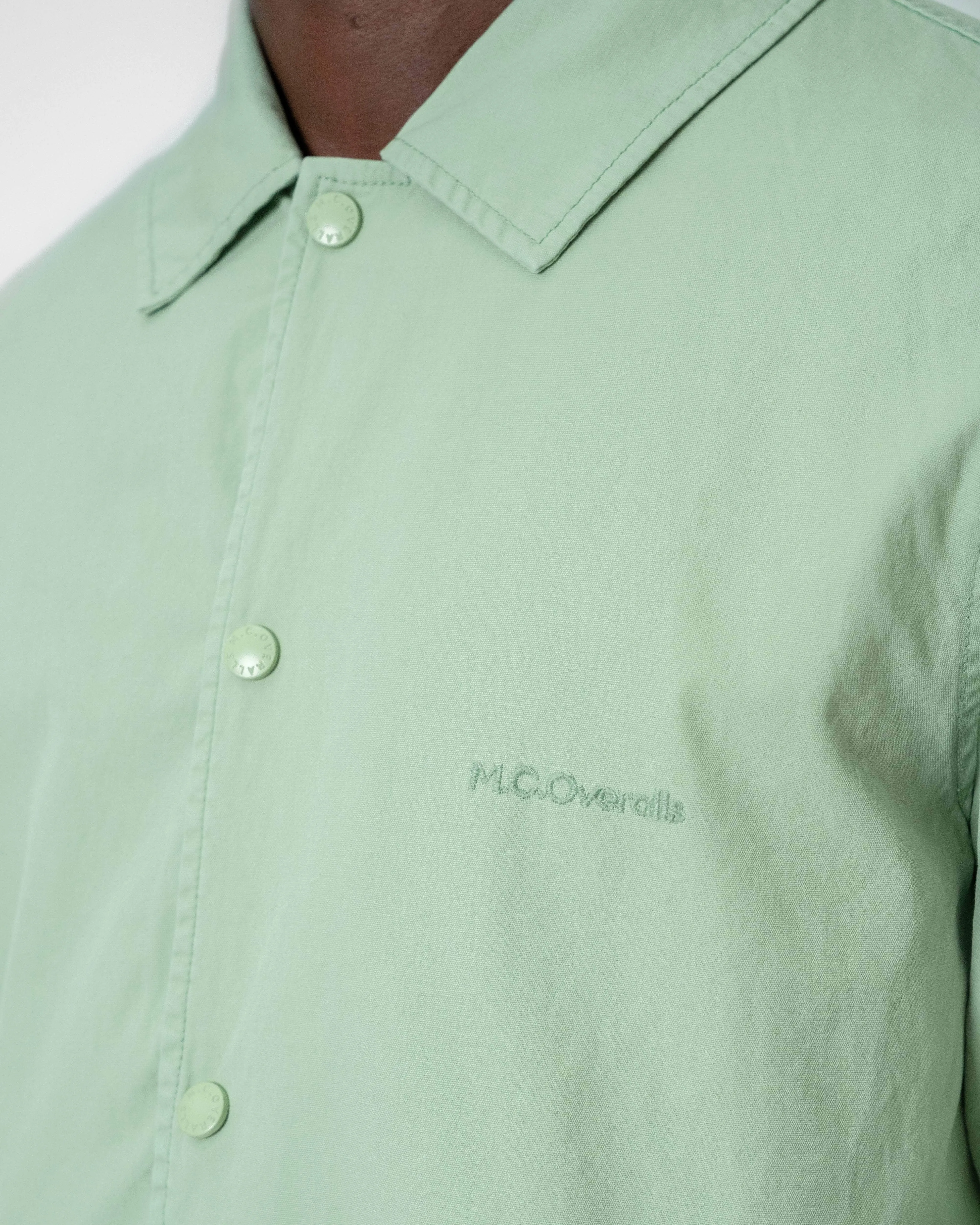 Lightweight Cotton Coach Jacket Dark Mint