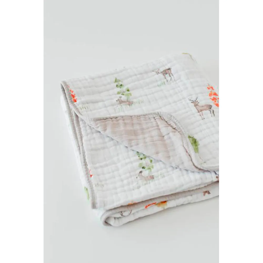 Little Unicorn - Muslin Quilt Blanket - Oh Deer