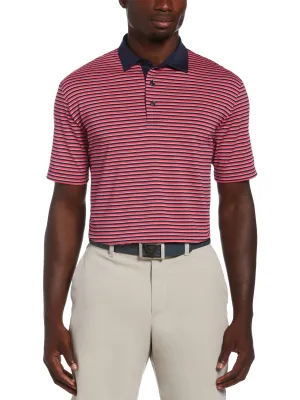 Mens 3-Color Stripe Polo