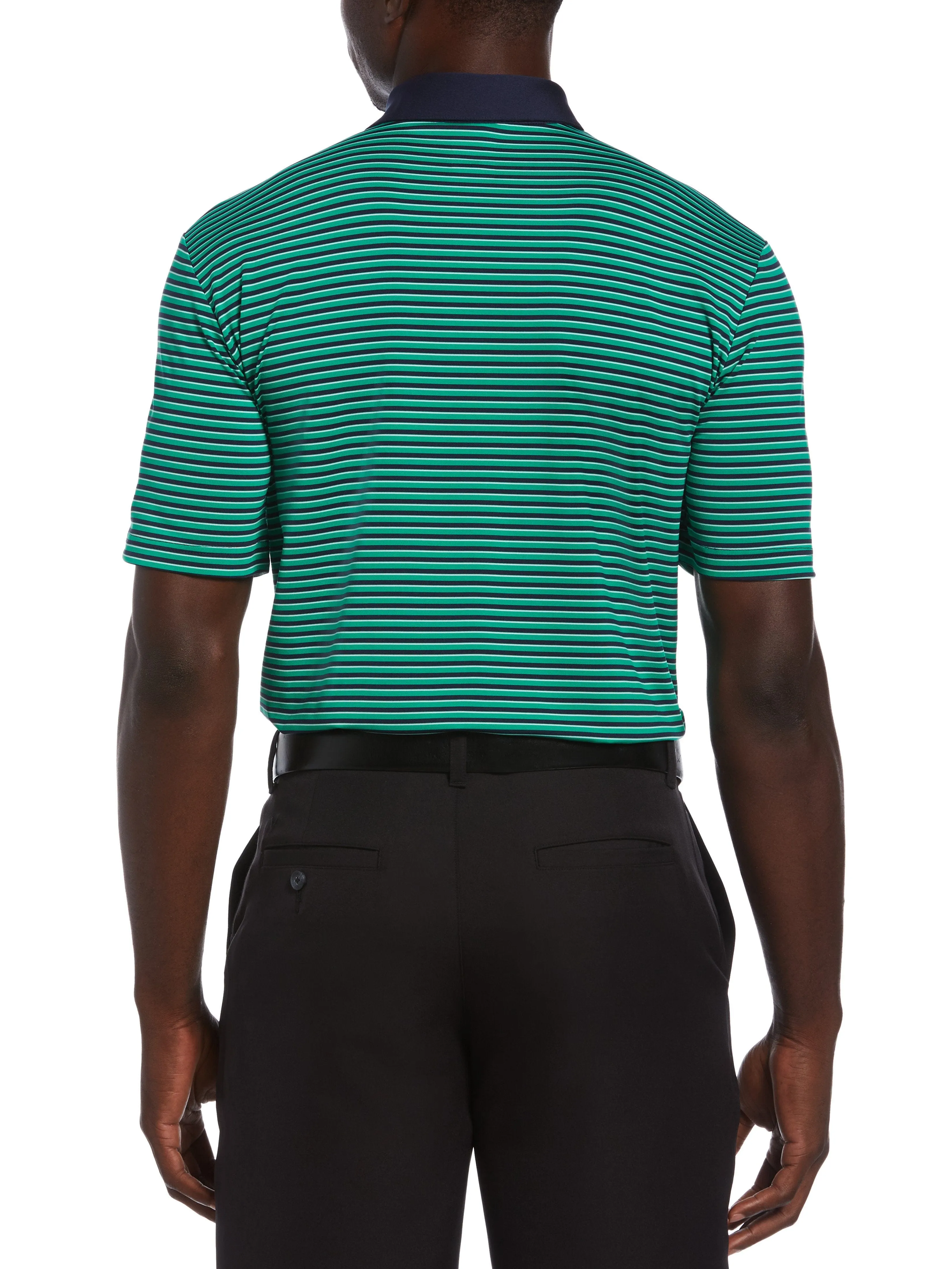 Mens 3-Color Stripe Polo